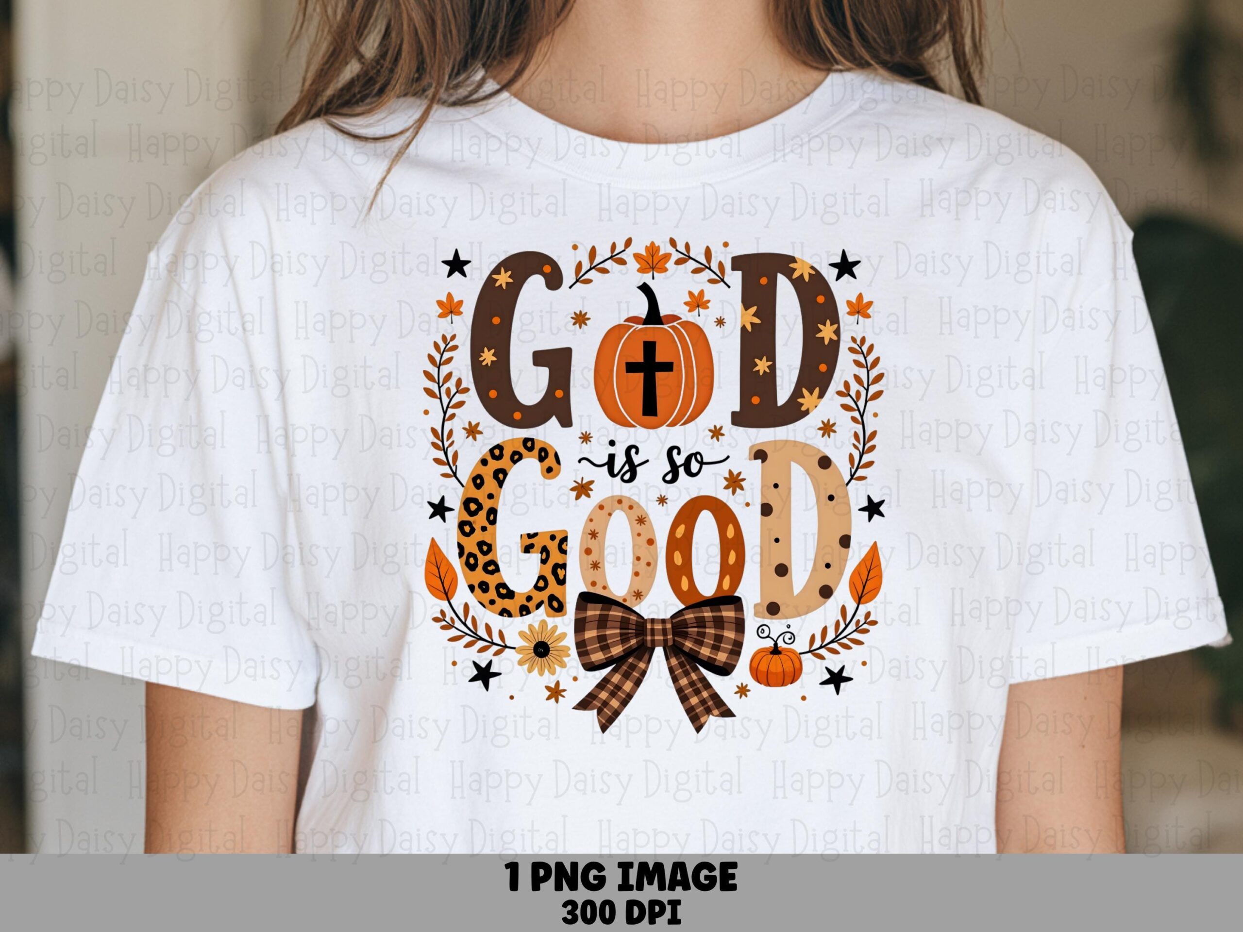 Fall Pumpkin God Is Good PNG | Sublimation Commercial Use POD