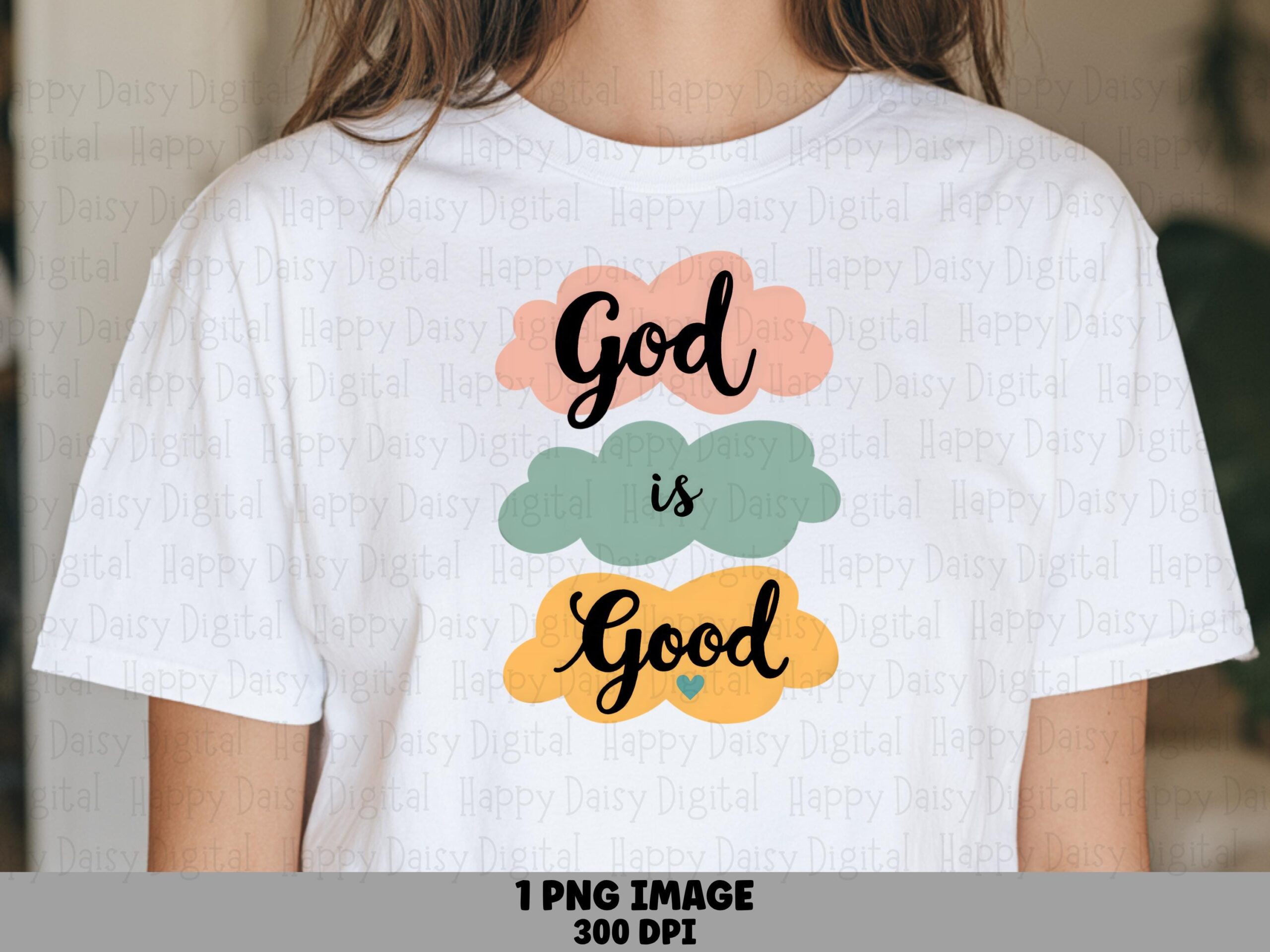 Pastel Clouds God Is Good PNG | Sublimation Commercial Use POD