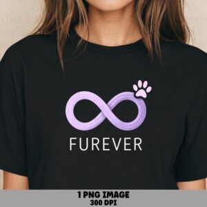 Furever Paw Infinity PNG | Sublimation Commercial Use POD
