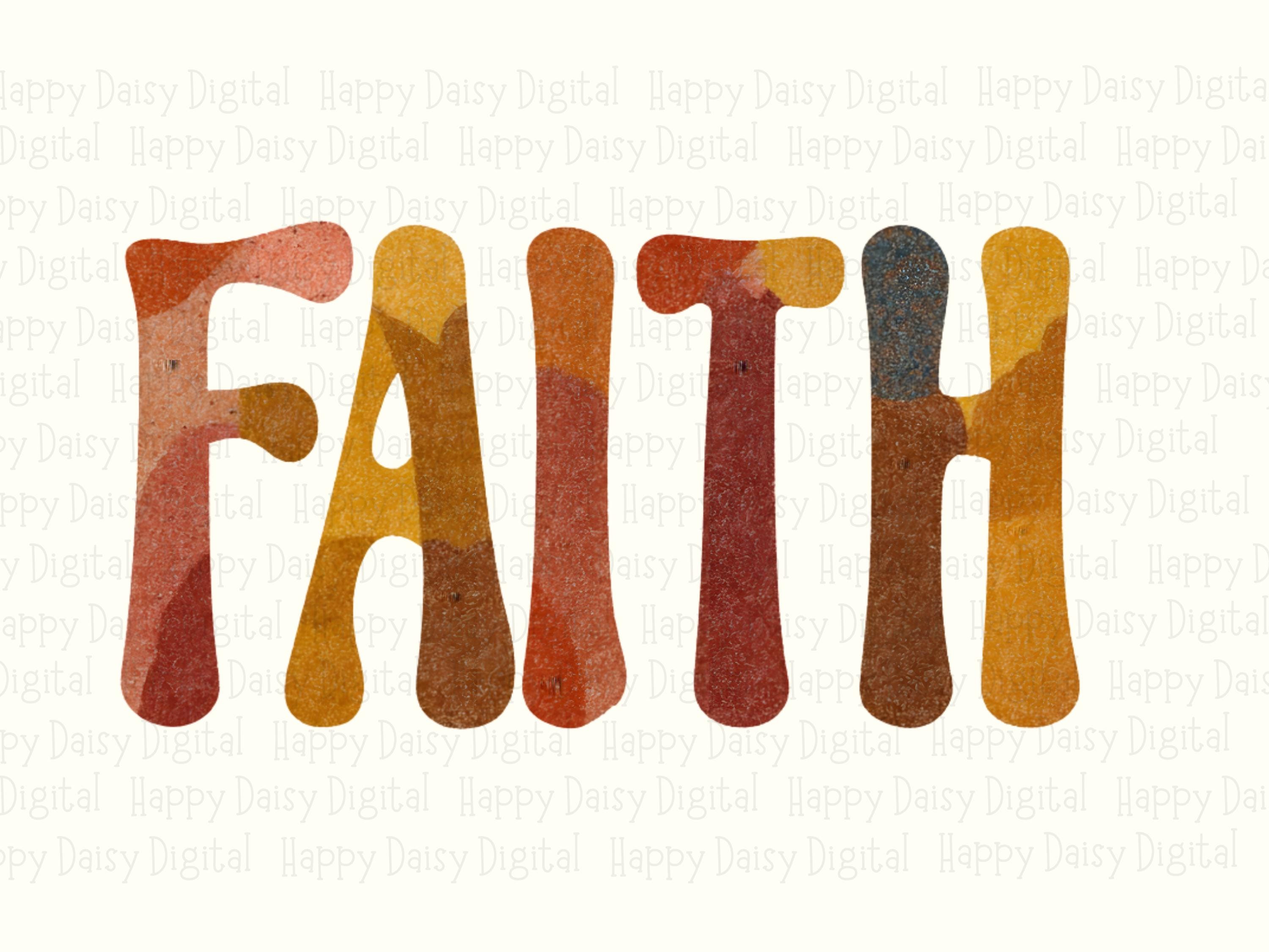 Watercolor Faith PNG | Sublimation Commercial Use POD - Image 2