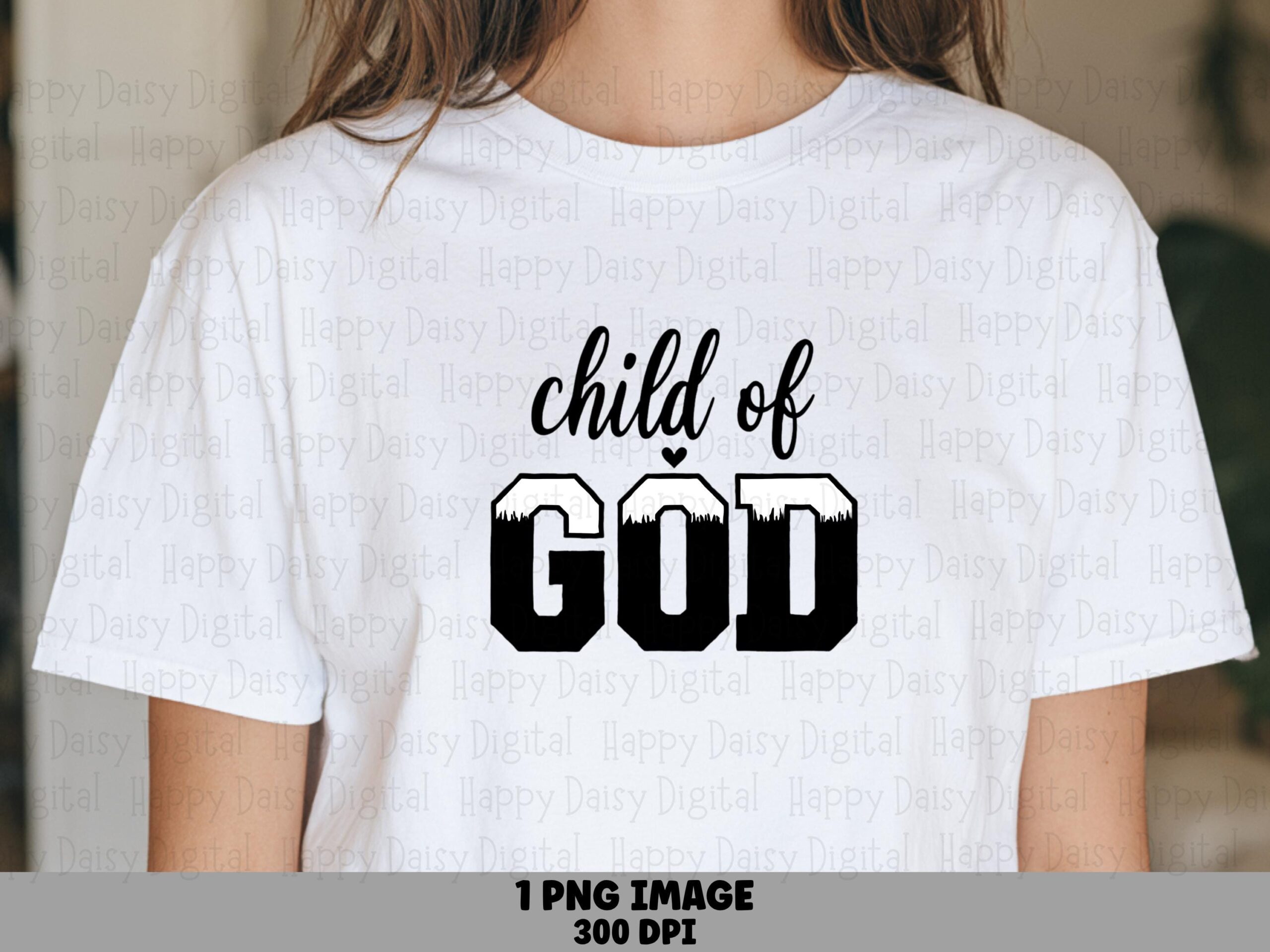 Child Of God Grass Block PNG | Sublimation Commercial Use POD
