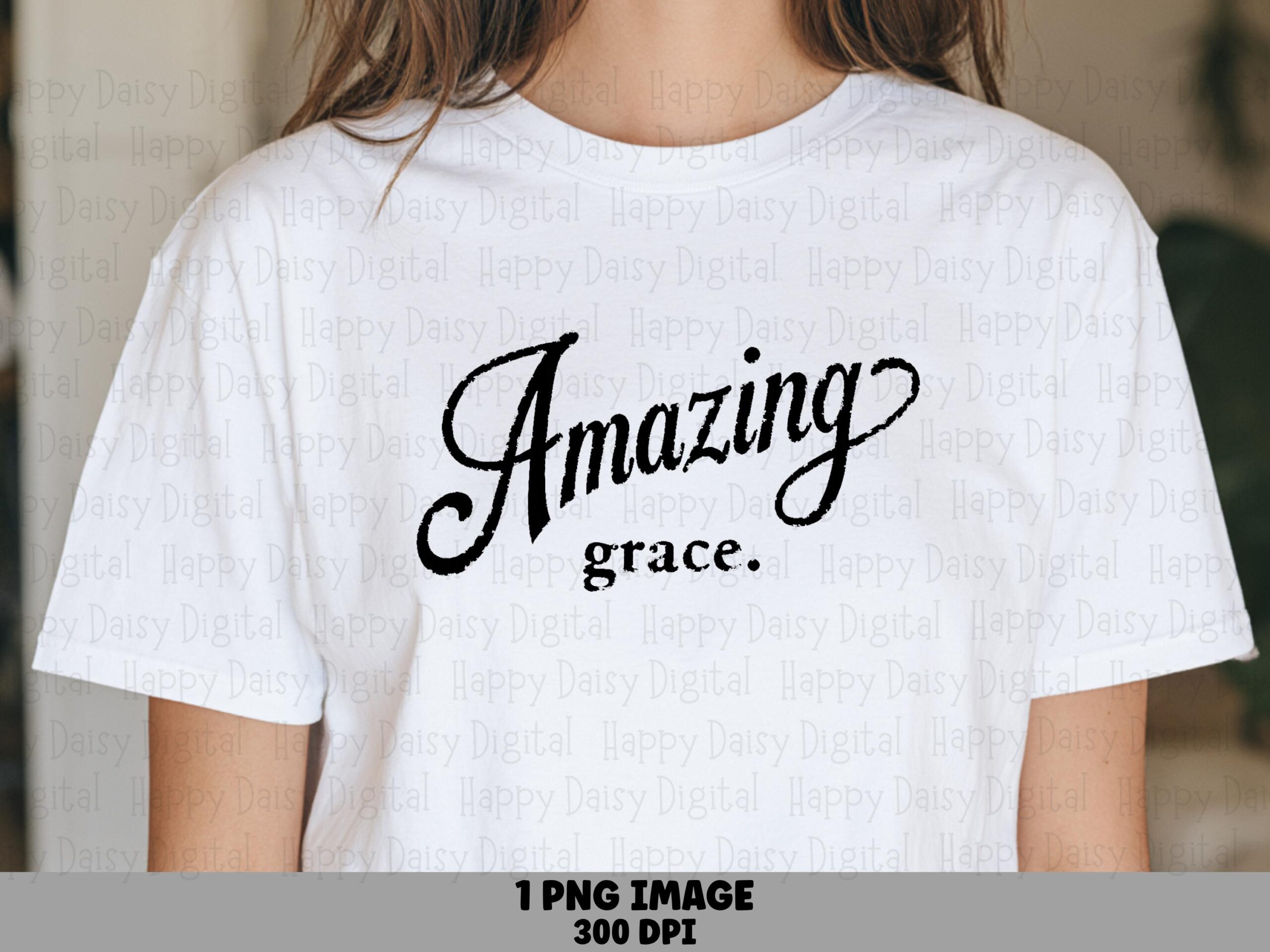 Amazing Grace Script 2 PNG | Sublimation Commercial Use POD