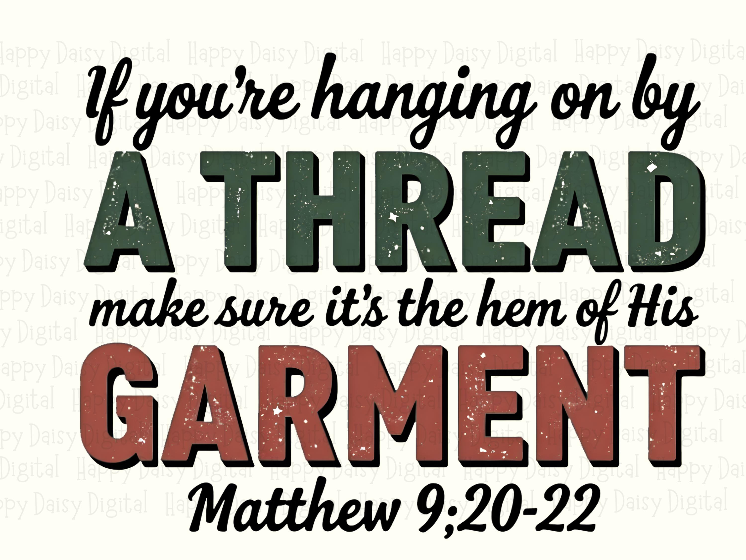 Hem Of His Garment PNG | Sublimation Commercial Use POD - Image 2