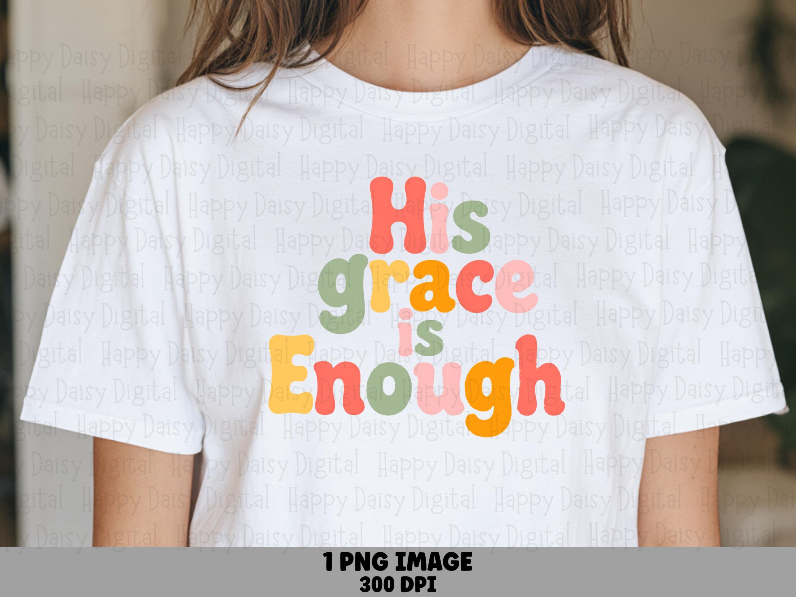 His Grace Is Enough Retro PNG | Sublimation Commercial Use POD