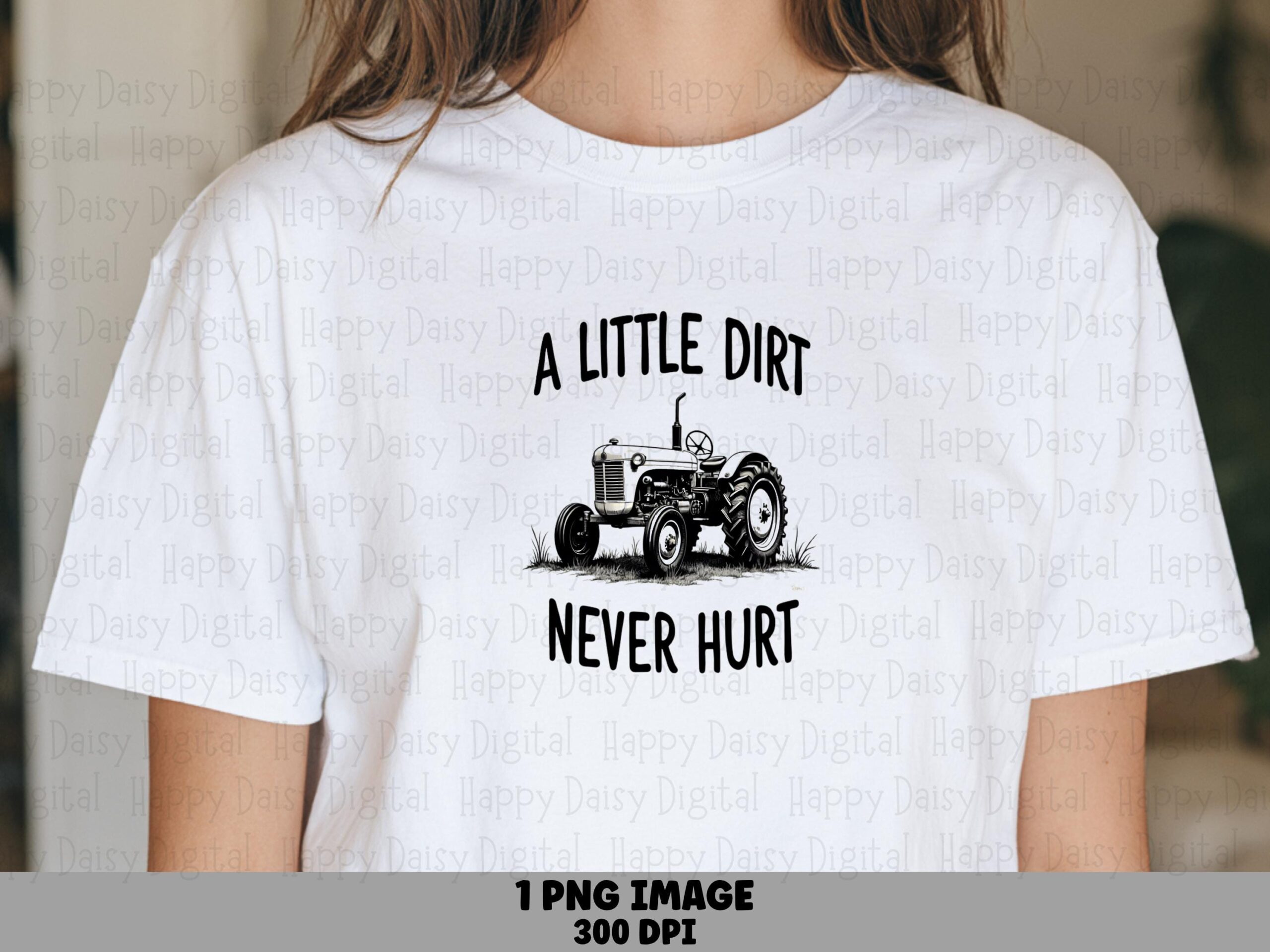 Vintage Tractor, Farmhouse Clipart PNG | Sublimation File | Commercial License, Line Art