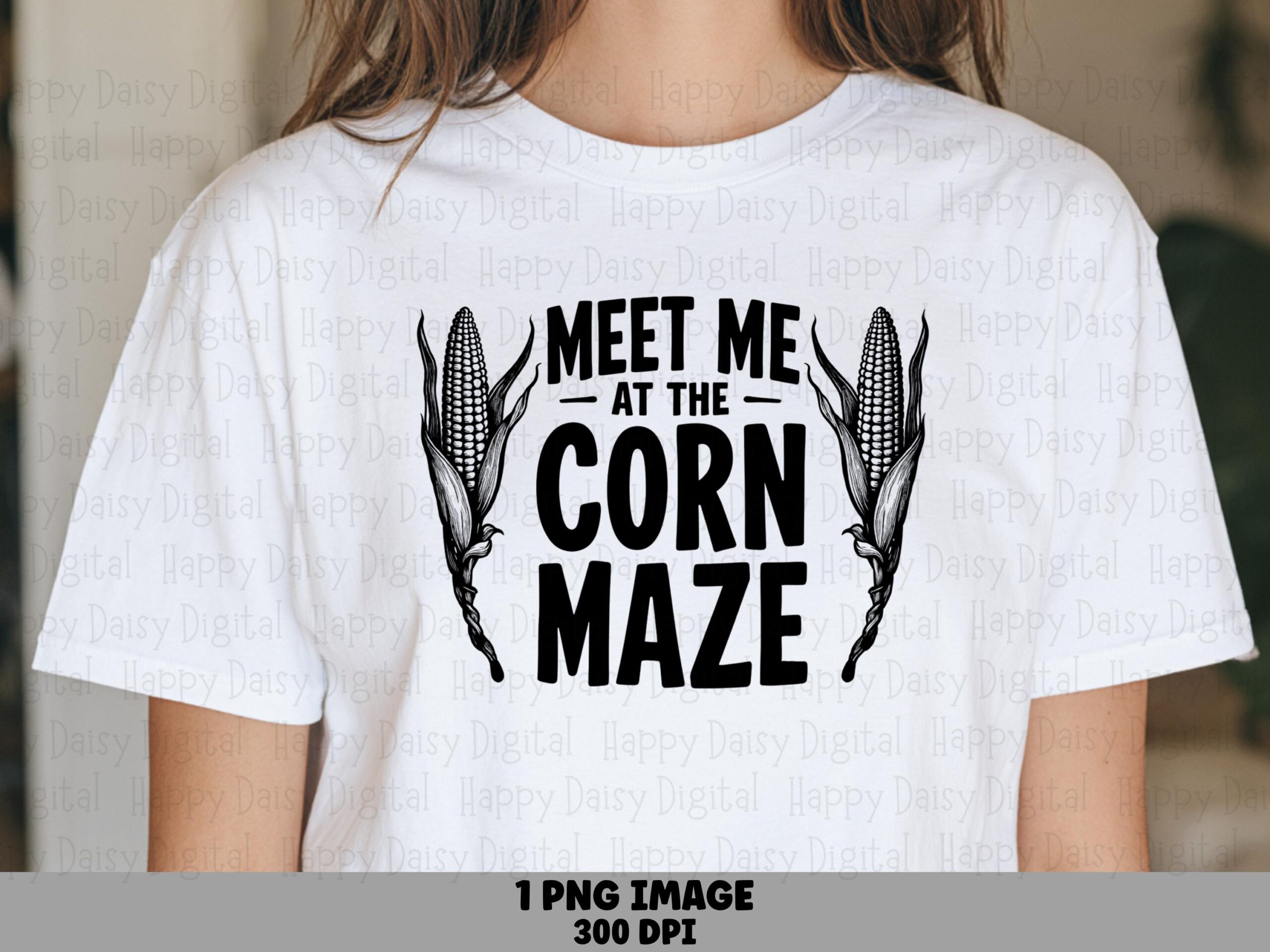 Corn Maze PNG Design, Bold Fall Farm Graphic | Sublimation, Commercial License, 300 DPI, Transparent Background