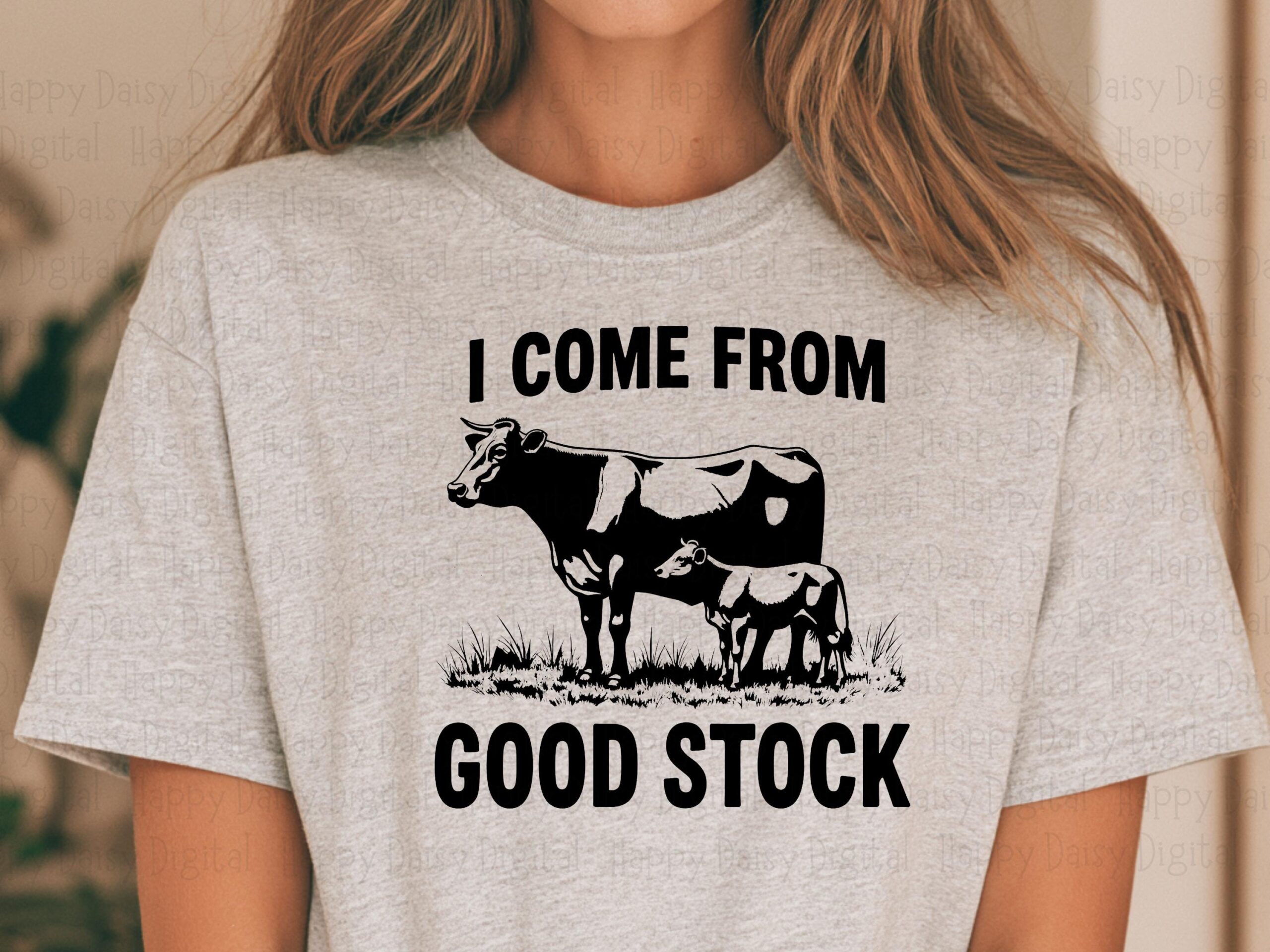 Cow PNG Design, Black Bovine And Calf Silhouette Clipart | 300 DPI, Sublimation, Commercial Use - Image 2