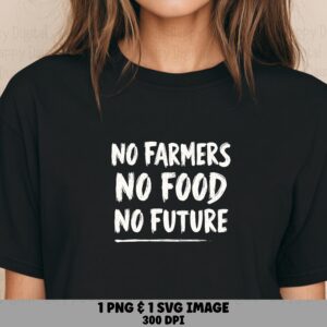 Farmers PNG Design, Bold Brush Quote | SVG Sublimation File, Commercial Use, Print-Ready 300 dpi, For POD