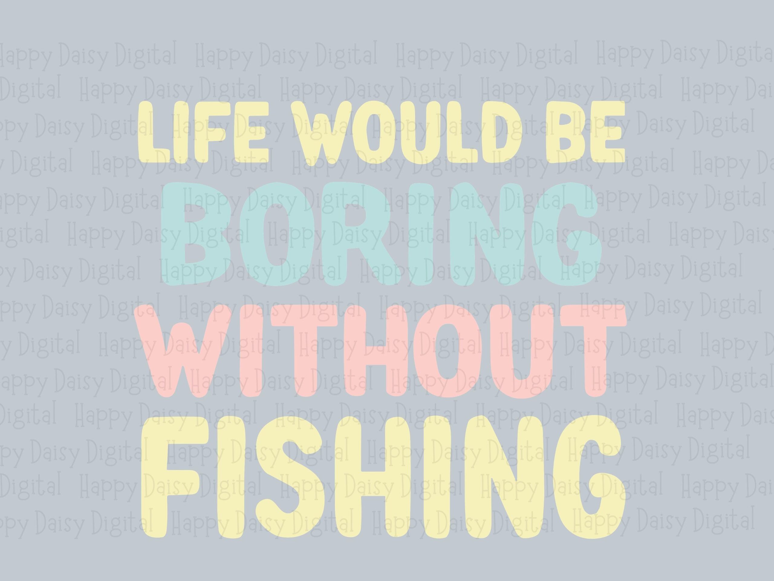 Fishing PNG Design, Pastel Stacked Bubble Quote Clipart - Yellow Blue Pink, 300 DPI Transparent | Commercial Use - Image 2