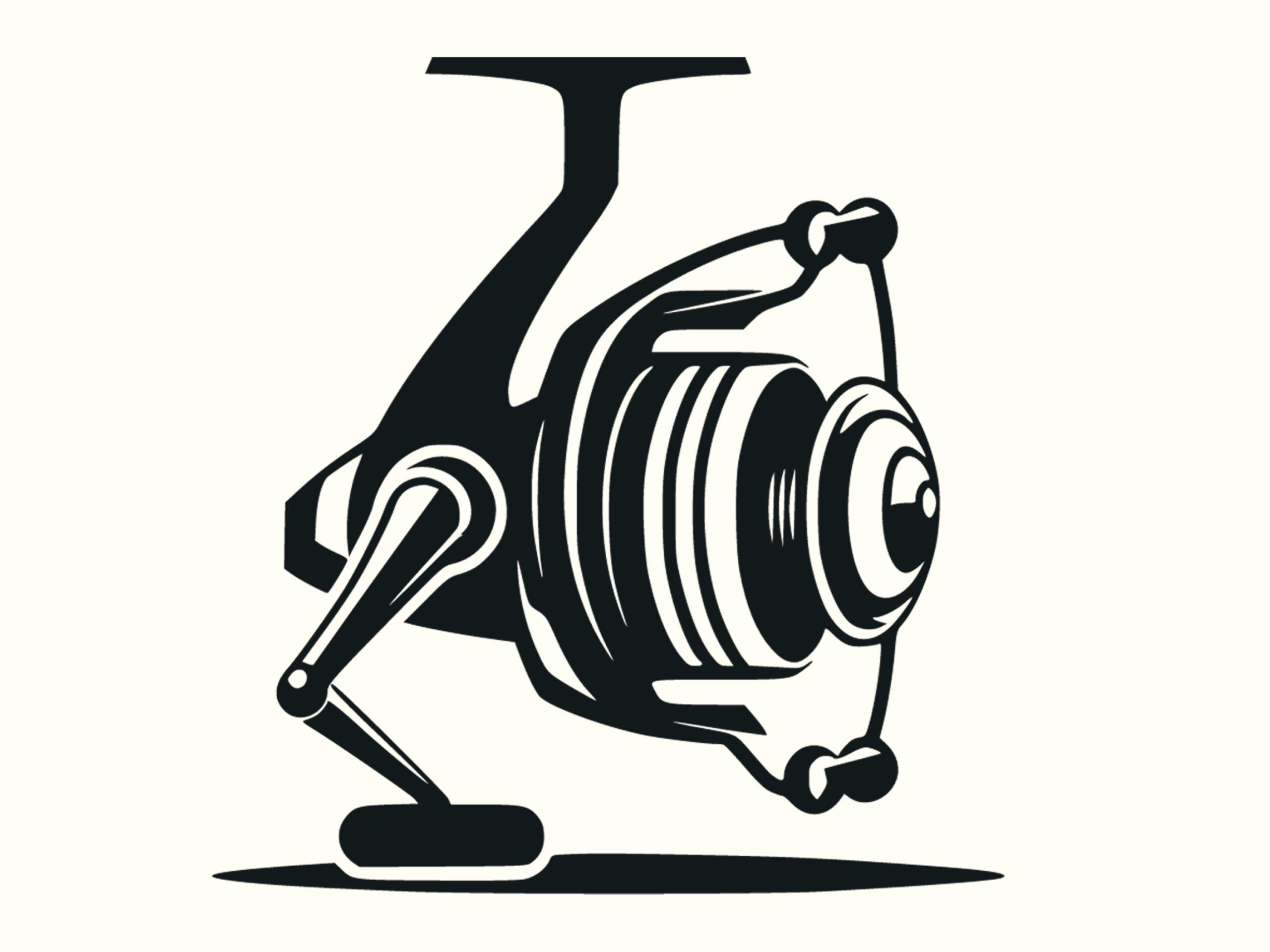 Vintage Reel Drawing, Spinning Illustration | PNG, SVG Files - 300 dpi, Commercial License, POD Use - Image 2