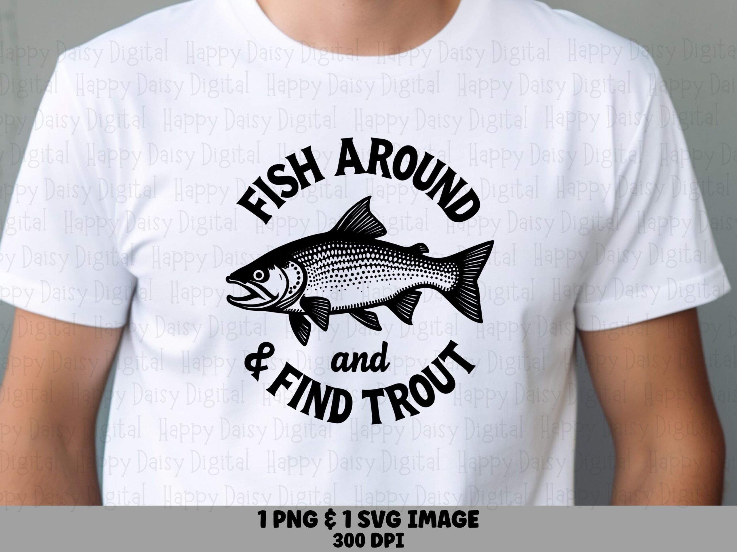 Fish Around Trout, Speckled Badge Design PNG SVG Bundle | Commercial Use, Sublimation Files
