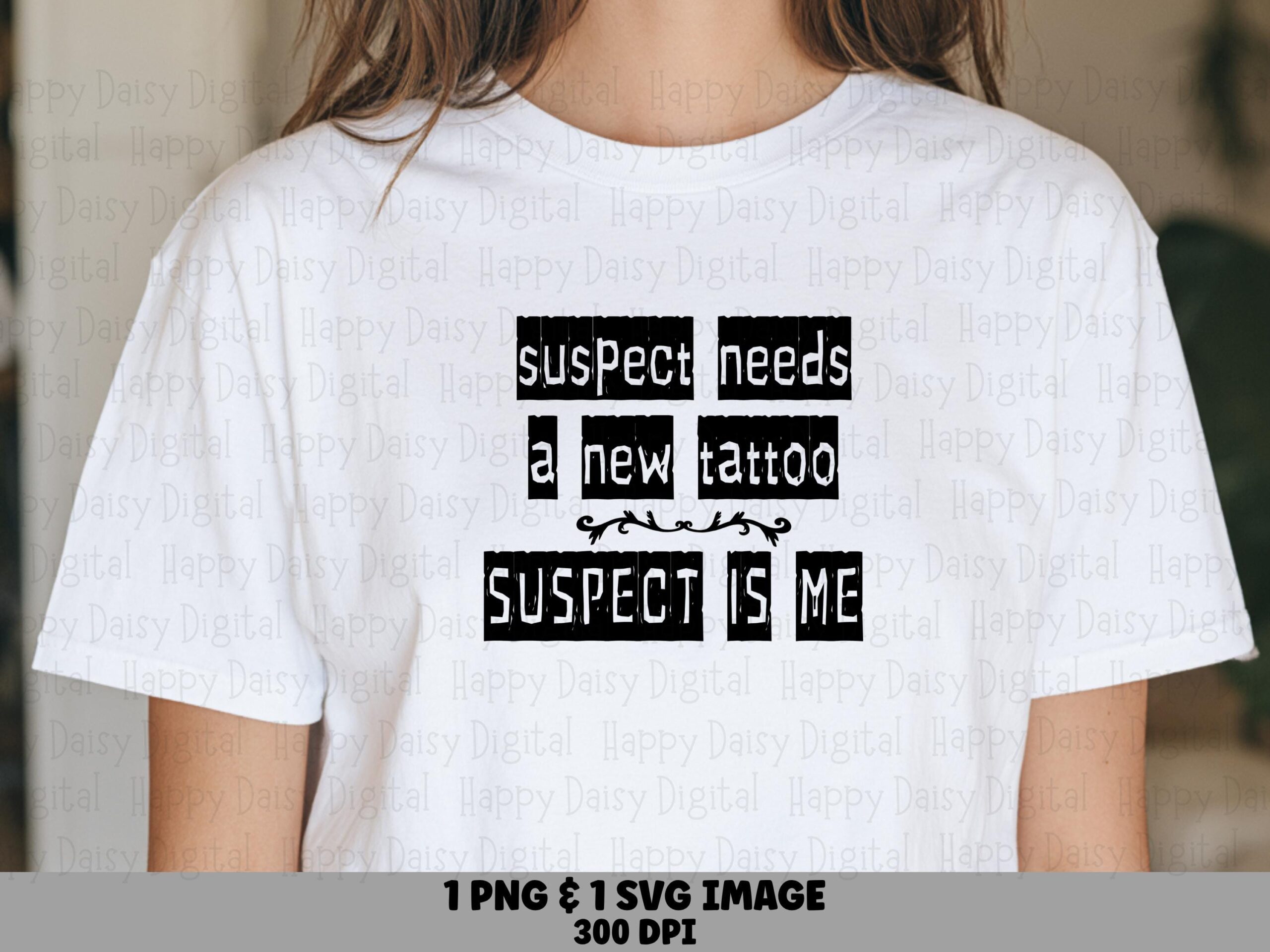Tattoo PNG Design, Ransom Note Clipart | SVG File & Sublimation Ready, 300 DPI - Commercial Use