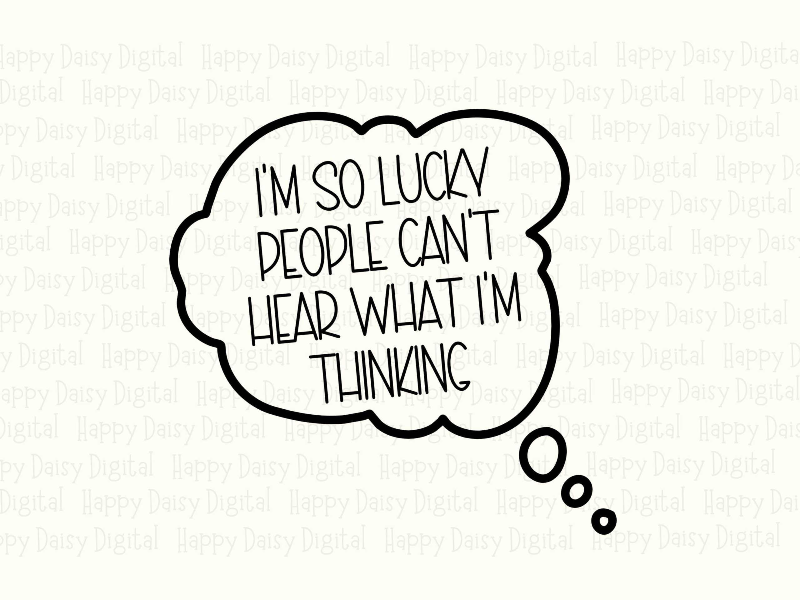 Thought Bubble Quote, Hand-Drawn Sarcastic Design | PNG & SVG, Sublimation Commercial License, For POD Sellers - Image 2