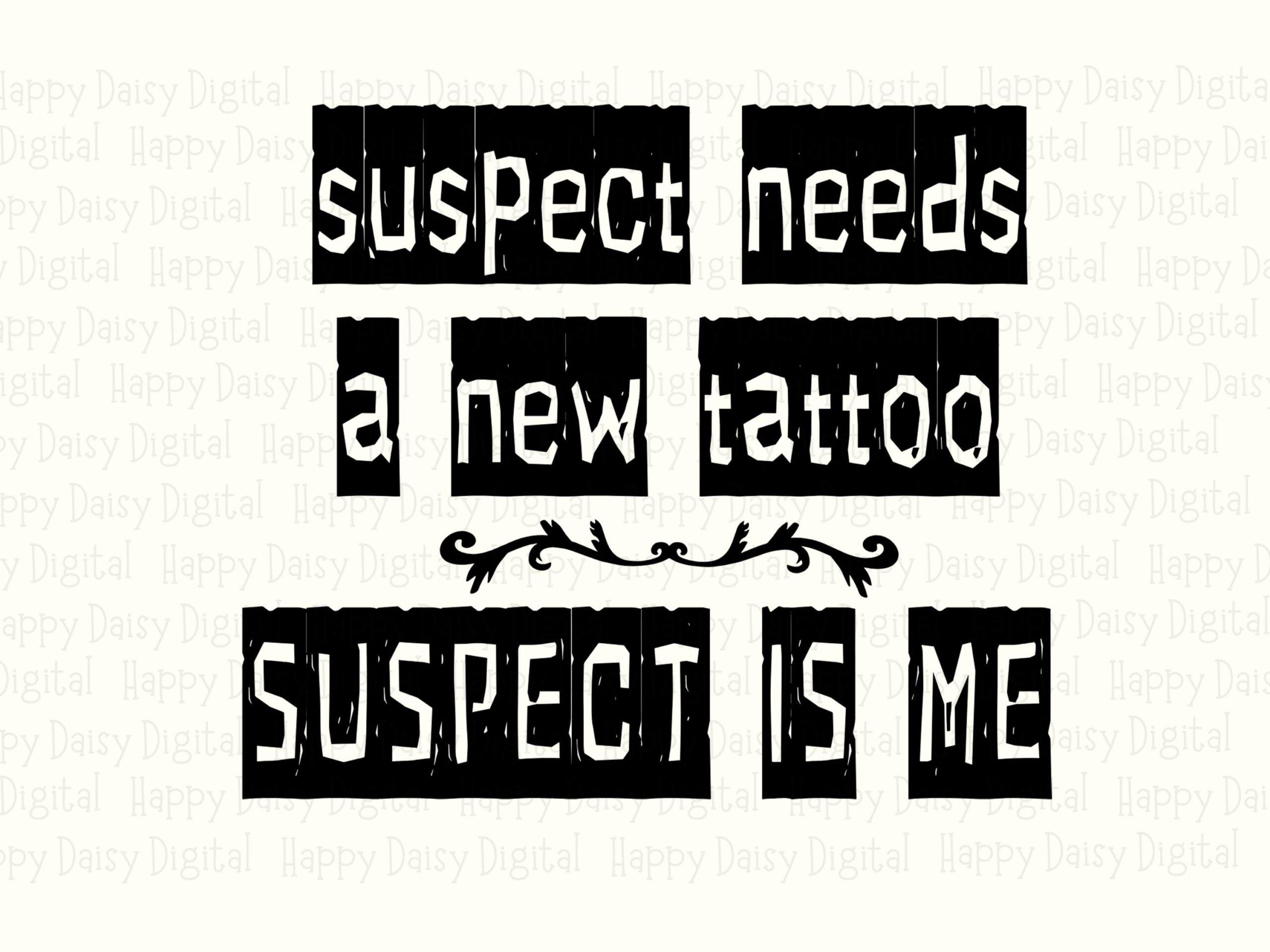 Tattoo PNG Design, Ransom Note Clipart | SVG File & Sublimation Ready, 300 DPI - Commercial Use - Image 2