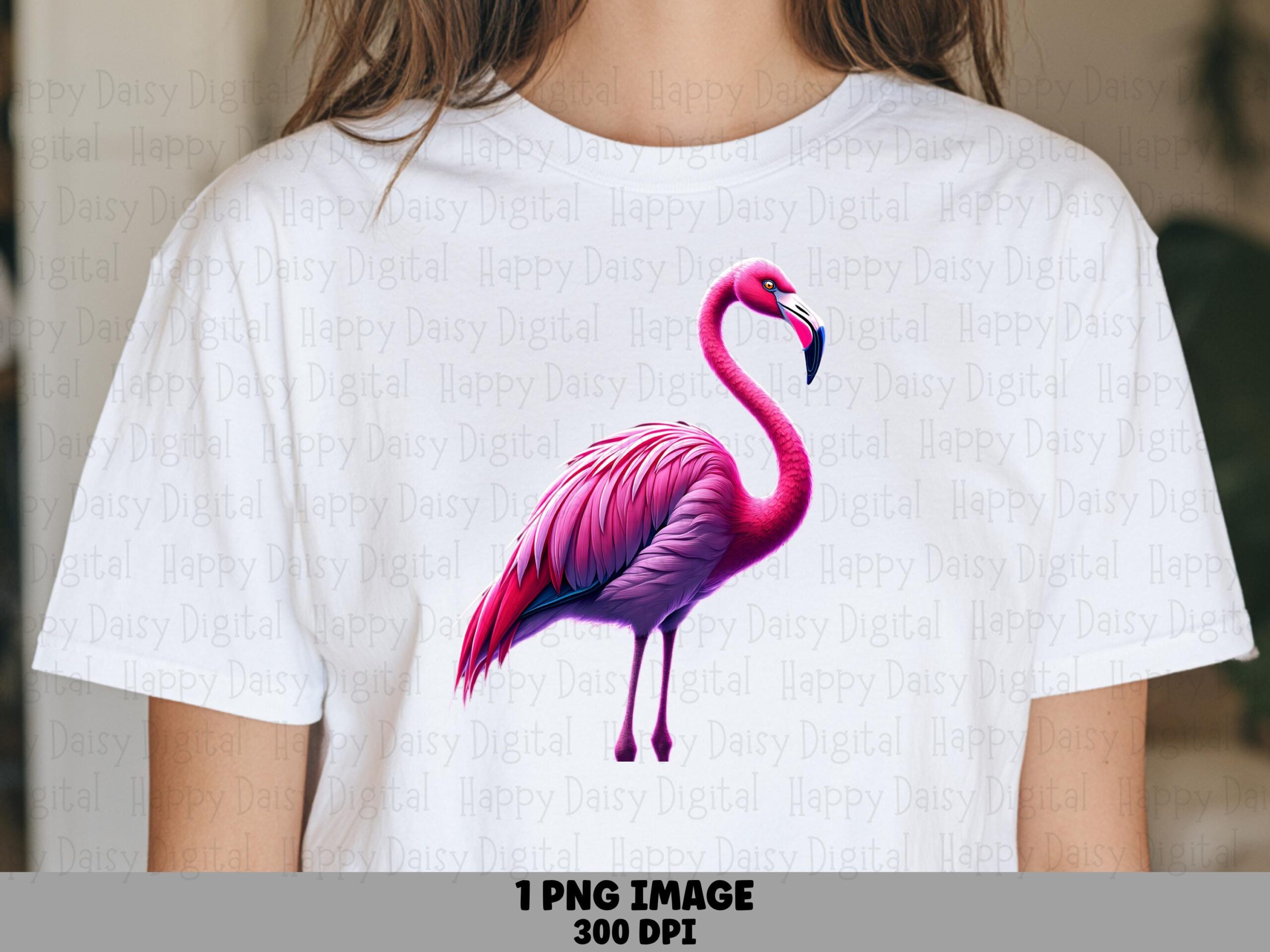 Gradient Purple Flamingo PNG | Sublimation Commercial Use POD