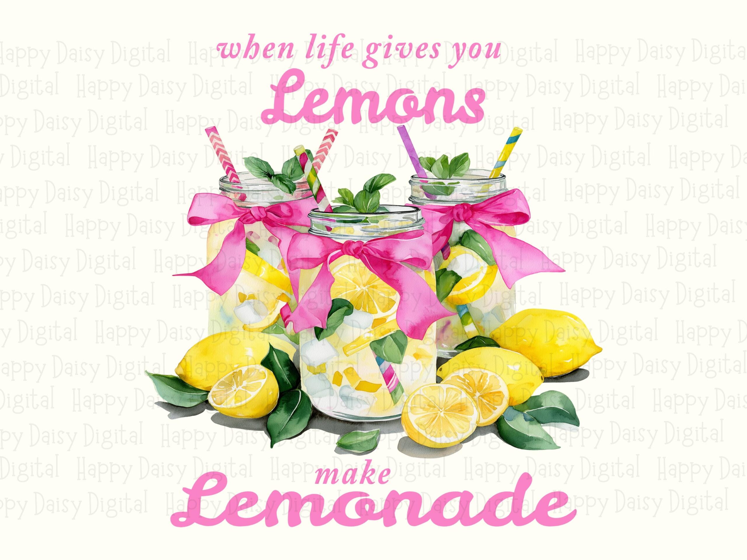 Lemons PNG Design, Photo-Real Lemonade Mason Jar Clipart | 300 DPI, Sublimation, Commercial Use - Image 2