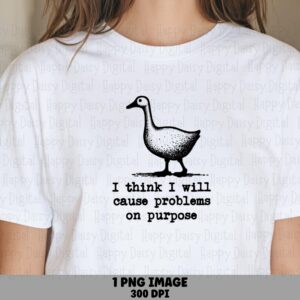 Goose Png Design, Hand-Drawn Sketch Sublimation | Commercial Use, POD Friendly, 300 DPI, For Cricut, Silhouette