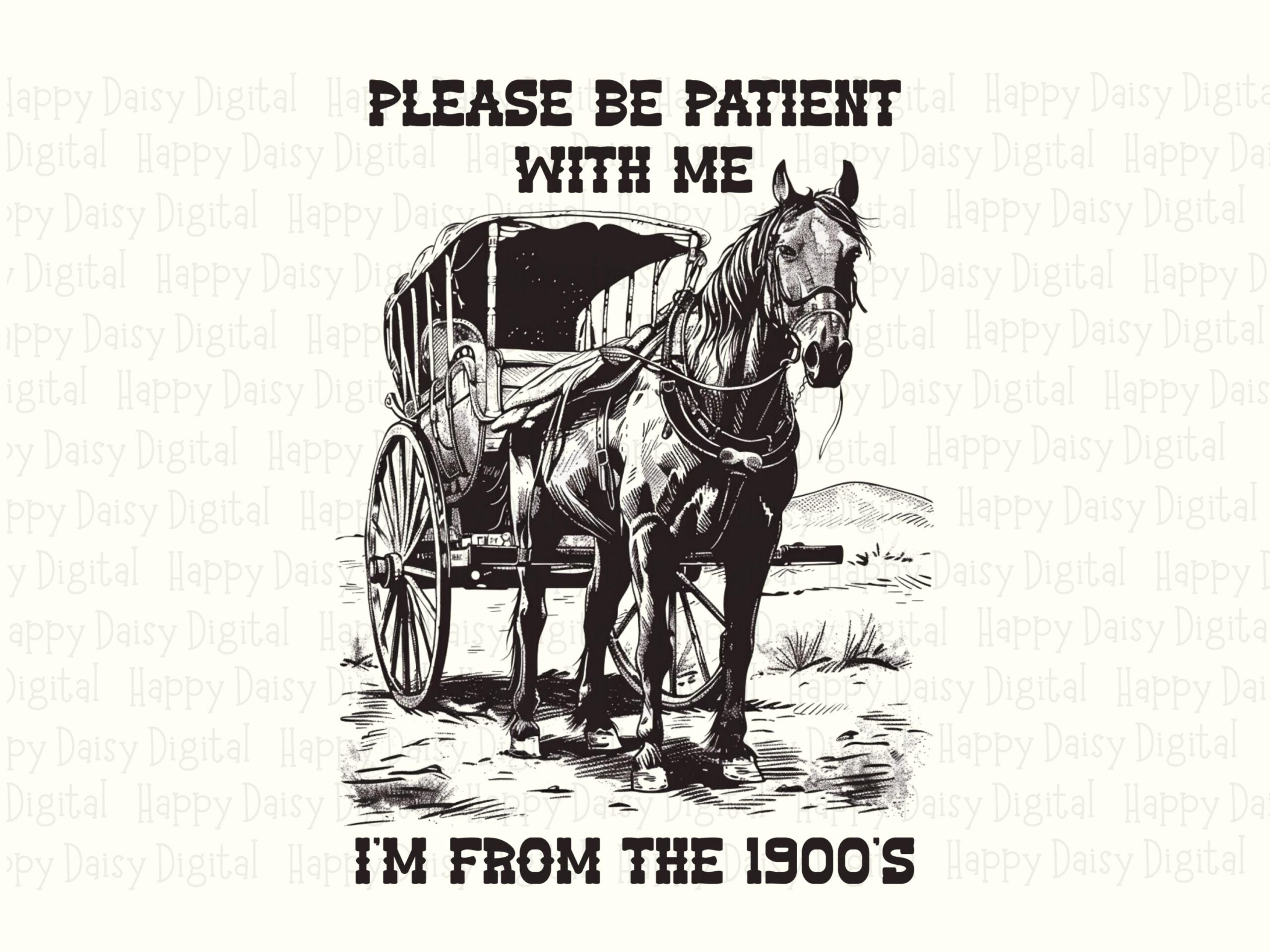 Sublimation PNG, Vintage Carriage Illustration - From The 1900s, Humor Design | Commercial Use, 300 DPI - Image 2