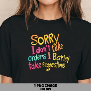 Sublimation Png, Colorful Hand-Lettered Stubborn Quote | Transparent File | Commercial License, 300 DPI