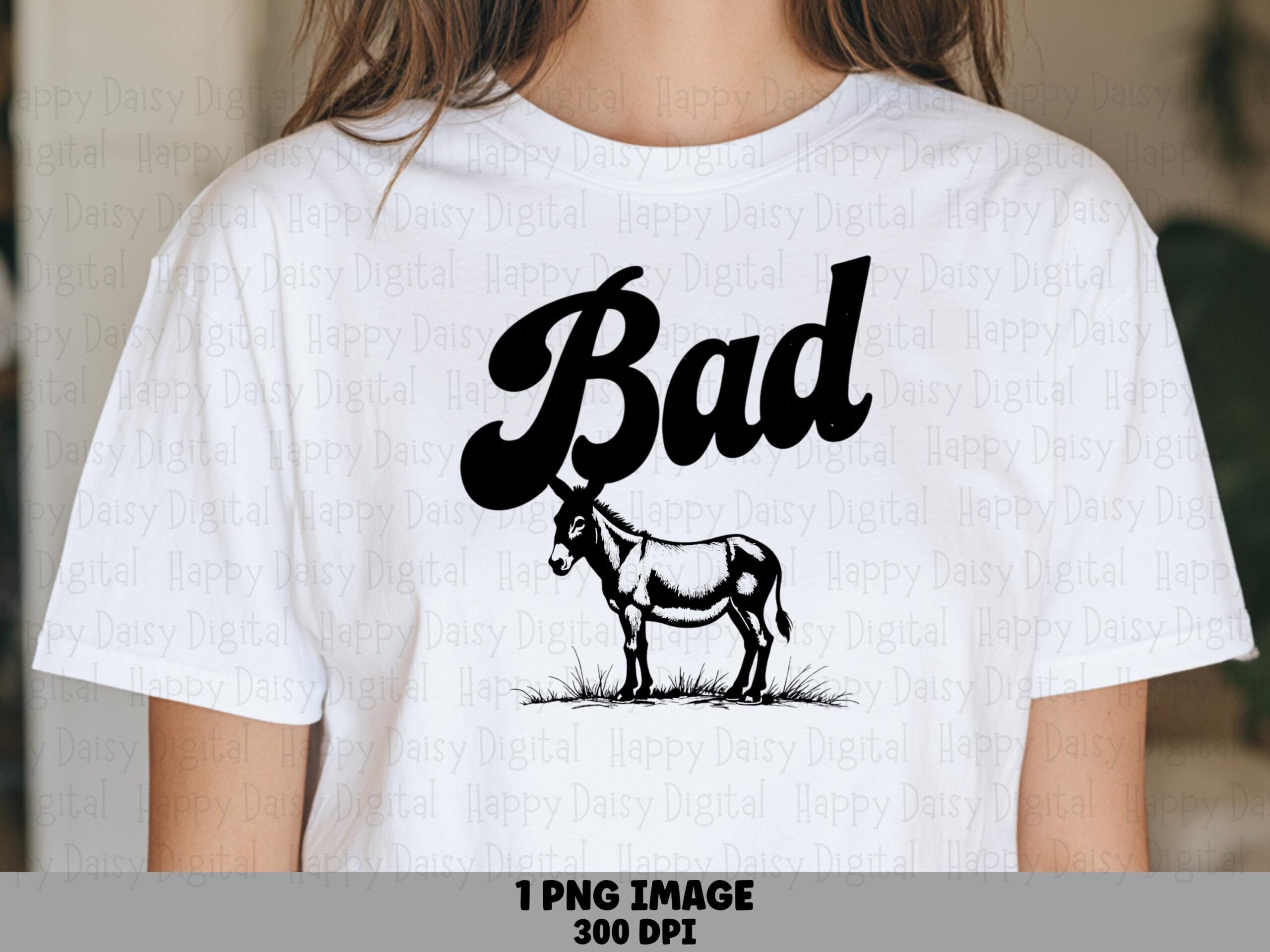 Sublimation PNG, Funny Donkey Pun Clipart | 300 DPI Transparent Background, Print-Ready - Commercial Use License
