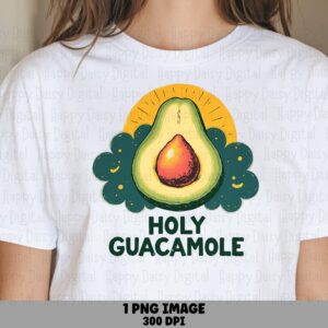 Avocado Png Design, Funny Food Illustration Clipart | Sublimation | 300 DPI, Commercial Use