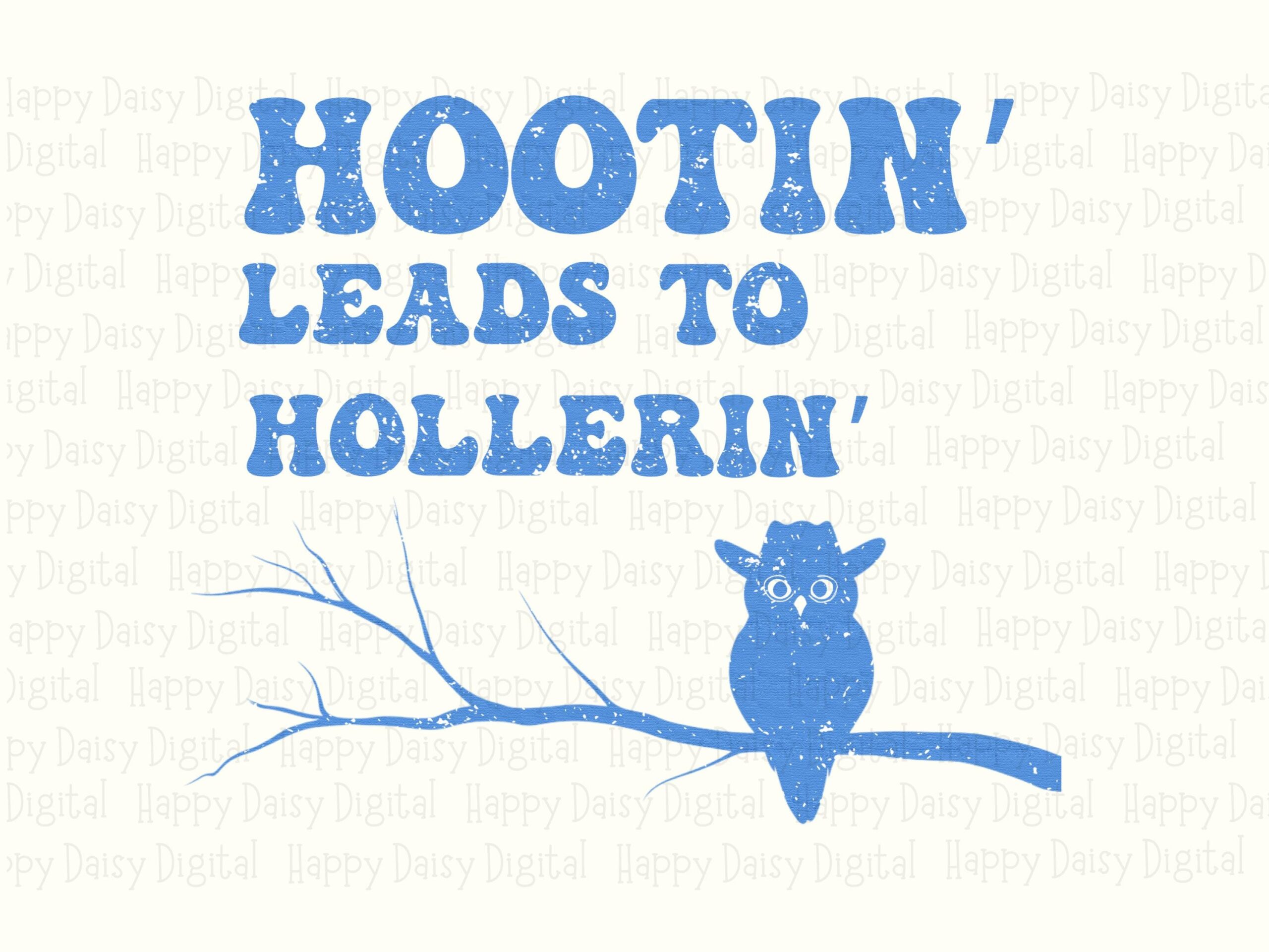 Owl Design, Distressed Blue Illustration PNG | Sublimation Commercial License | 300 DPI, Funny Southern Saying - Image 2