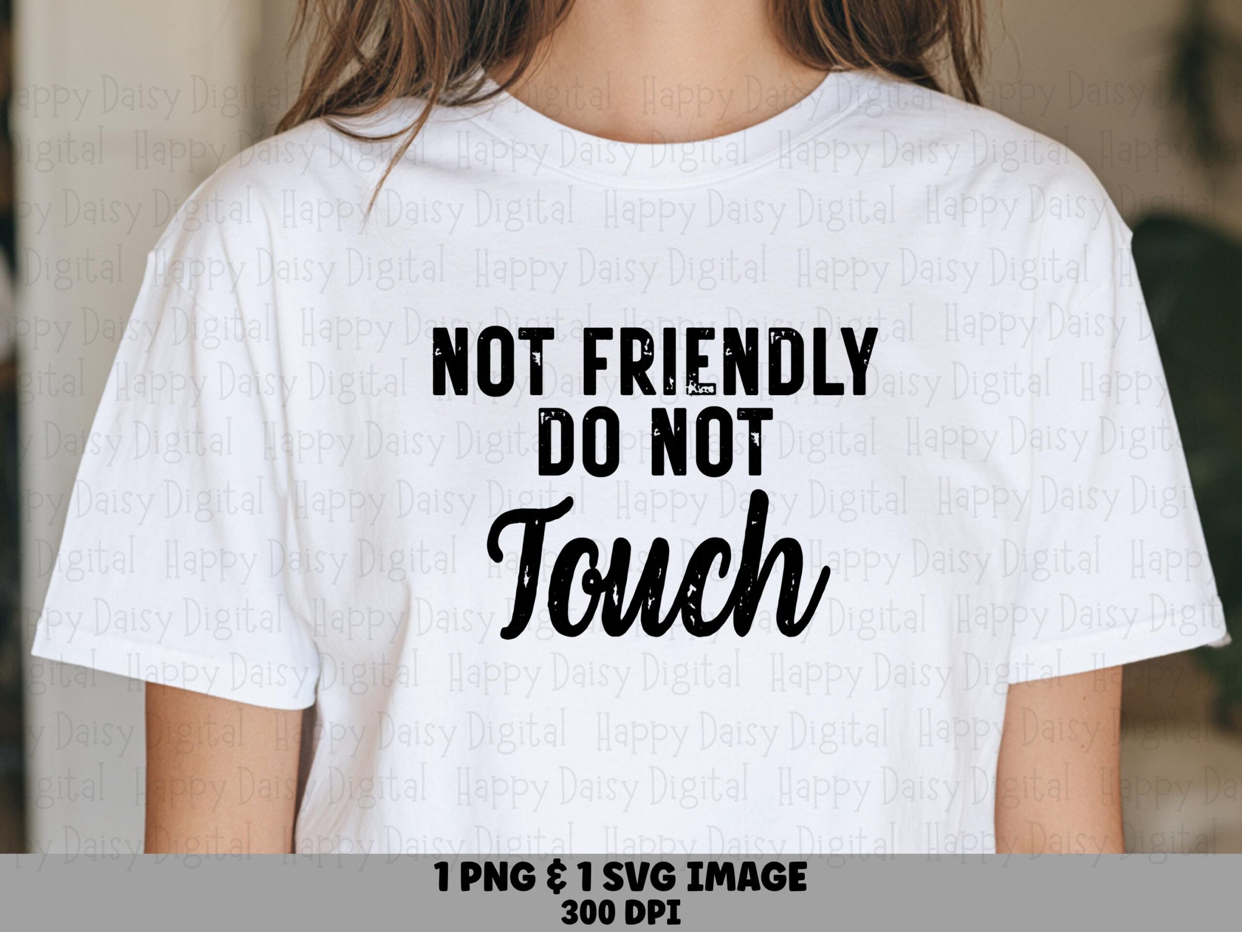 Do Not Touch, Sarcastic Warning Design, Bold Text SVG | Transparent PNG, 300 DPI | Commercial Use
