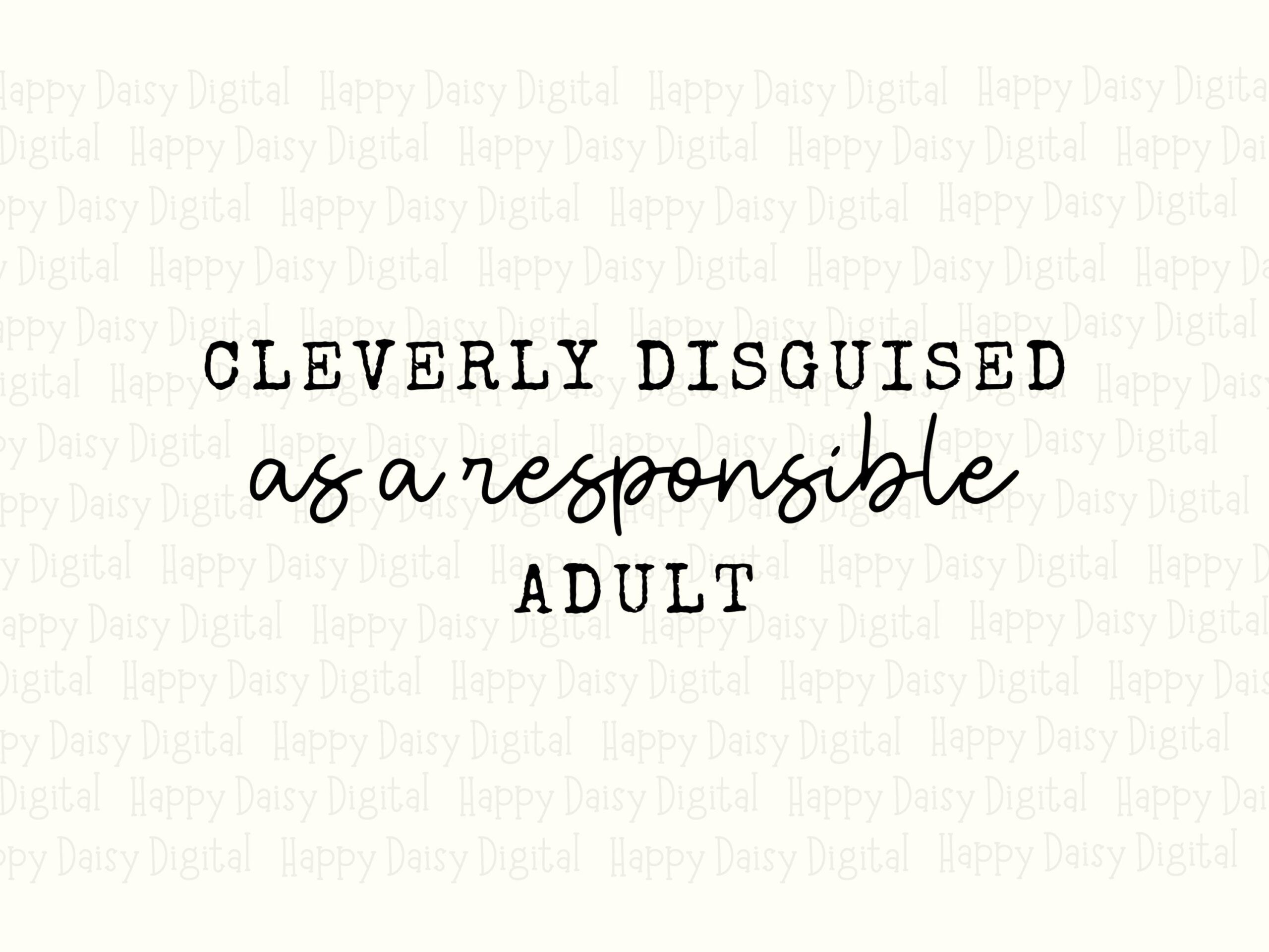 Adulting Png Design, Elegant Script Quote Sublimation Bundle - SVG File Set | 300 DPI, Cricut Silhouette Friendly - Image 2