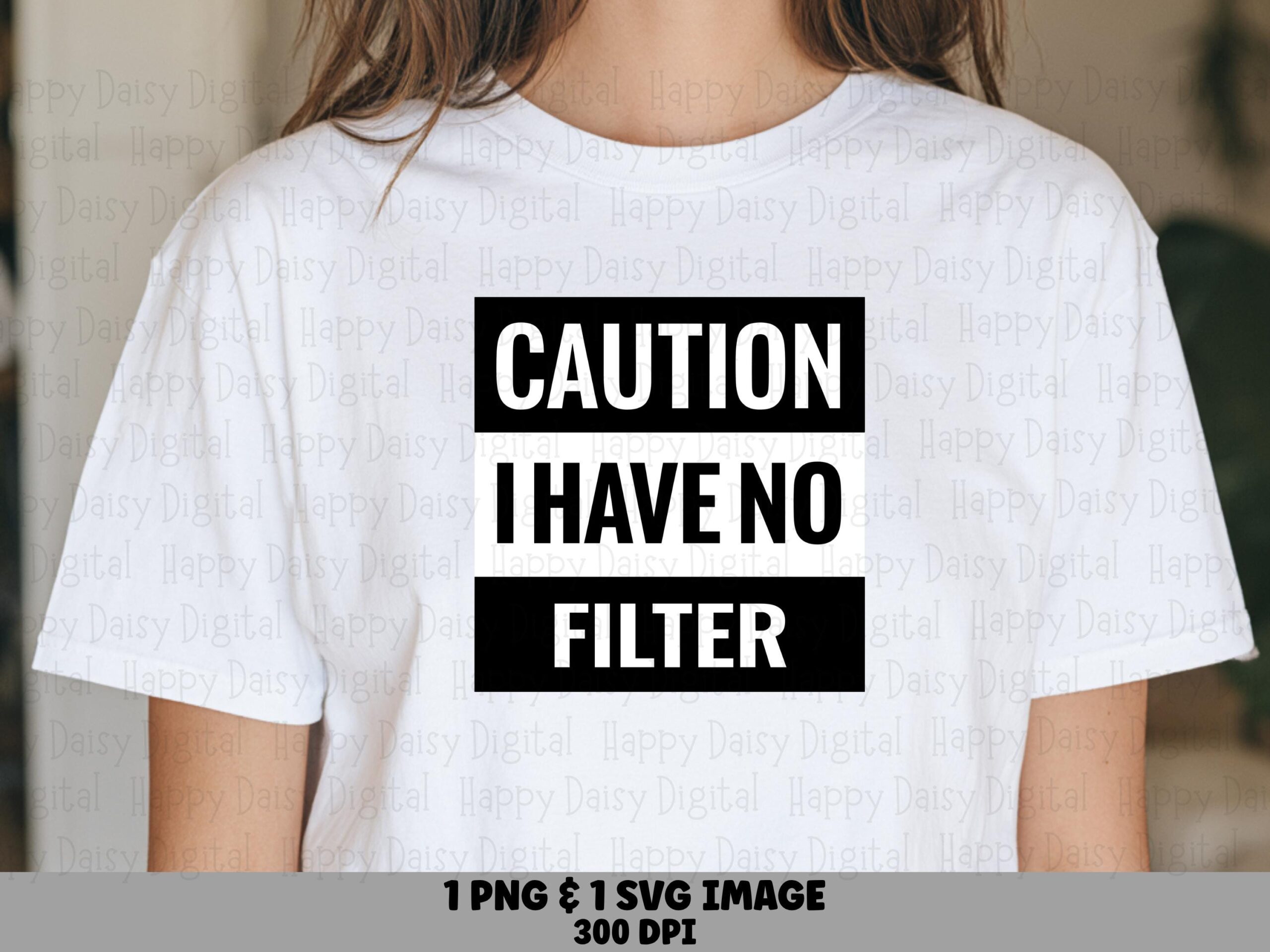 No Filter Block, Caution Label PNG SVG | Sublimation Files | Commercial Use, POD Friendly, 300 dpi