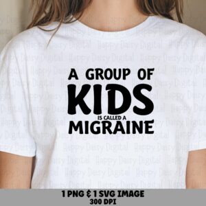 Kids Joke Migra, Parenting Humor SVG PNG Bundle | Sublimation Design | 300 DPI Printable, Commercial Use