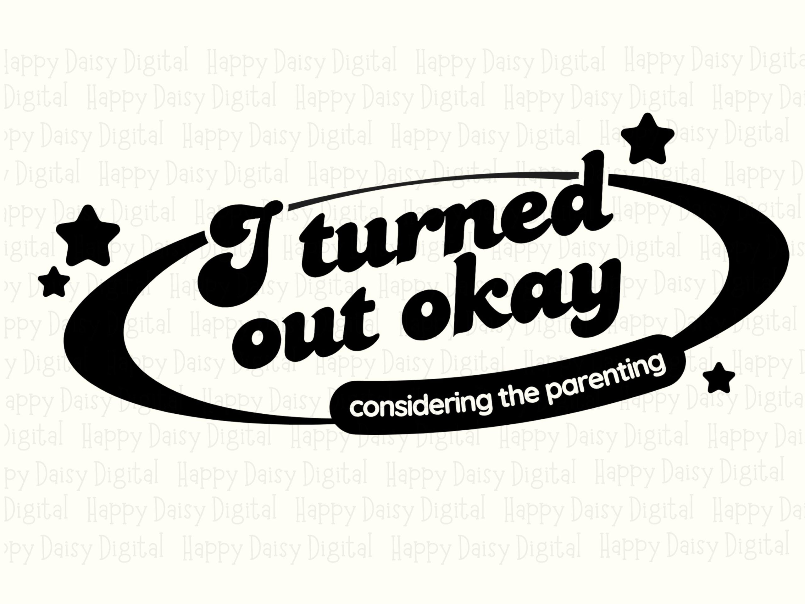 Parenting Joke, Retro Oval Badge Graphic | PNG SVG Files | 300 DPI Print-Ready, Commercial Use - Image 2