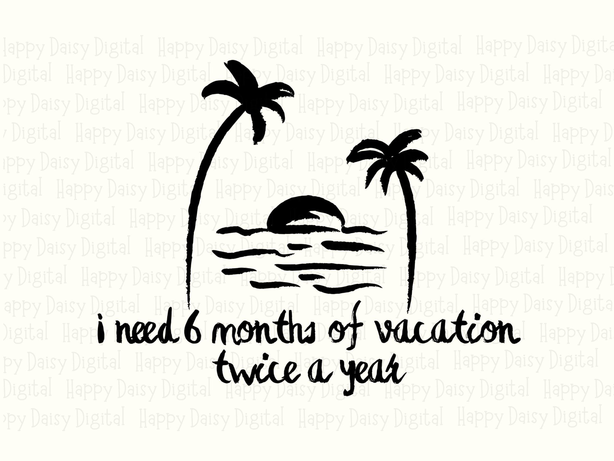 Vacation PNG Design, Palm Trees Sunset Clipart, Funny Travel Quote - SVG File, 300DPI, Commercial Use - Image 2