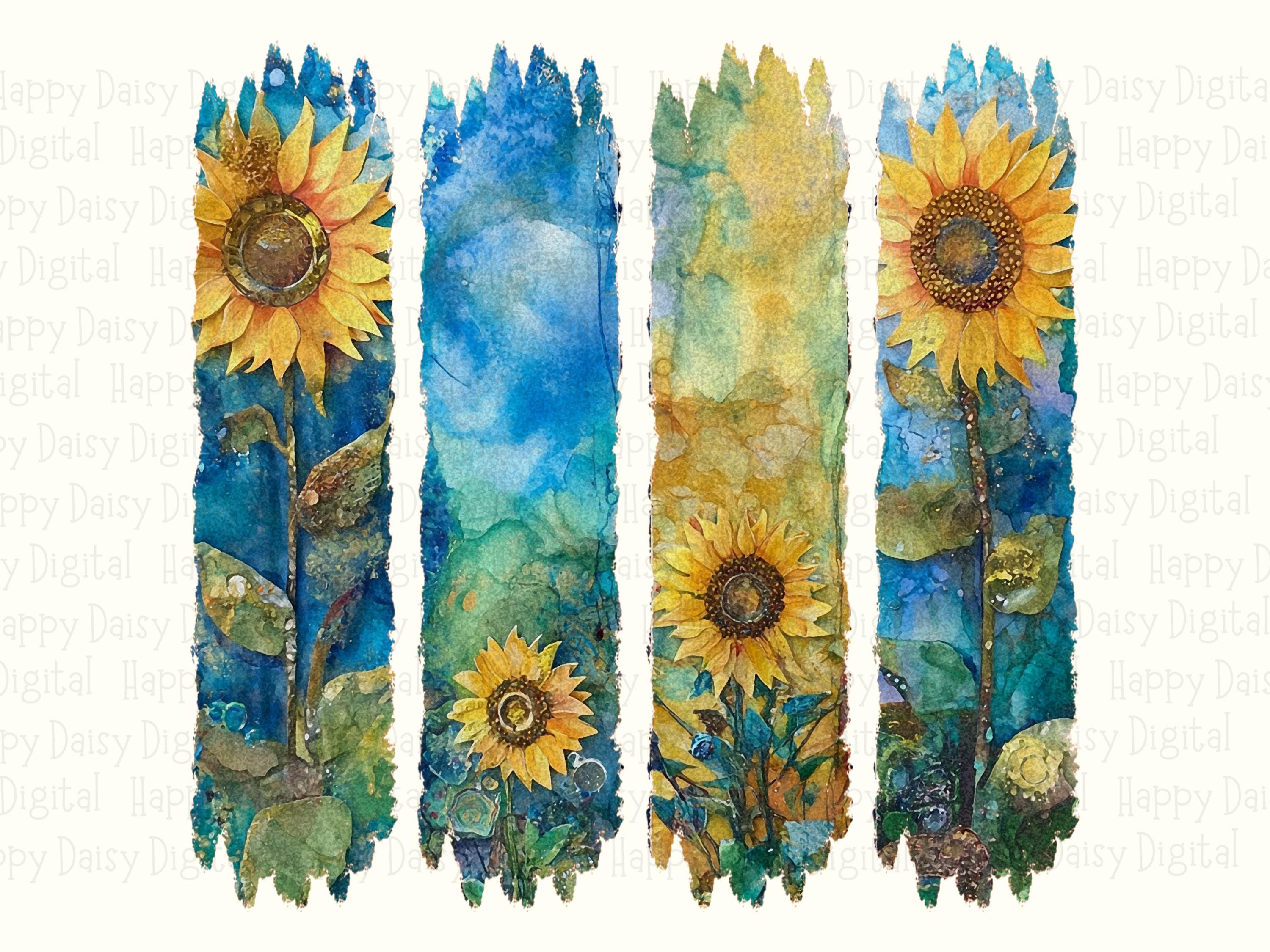 Sunflower Field Bands PNG | Sublimation Commercial Use POD - Image 2