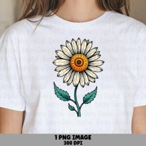Classic Garden Daisy PNG | Sublimation Commercial Use POD