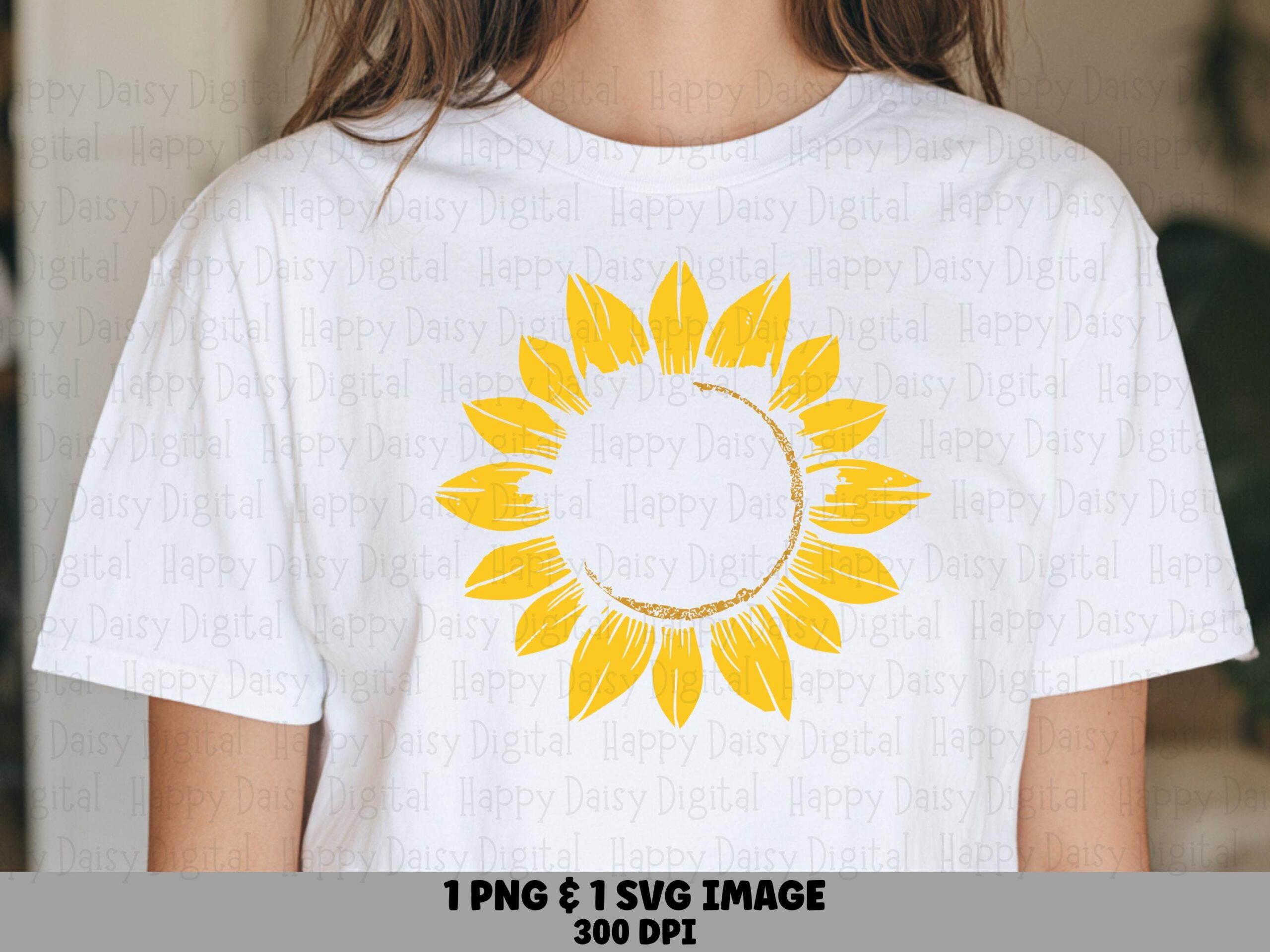 Crescent Moon Sunflower PNG SVG | Sublimation Commercial Use POD
