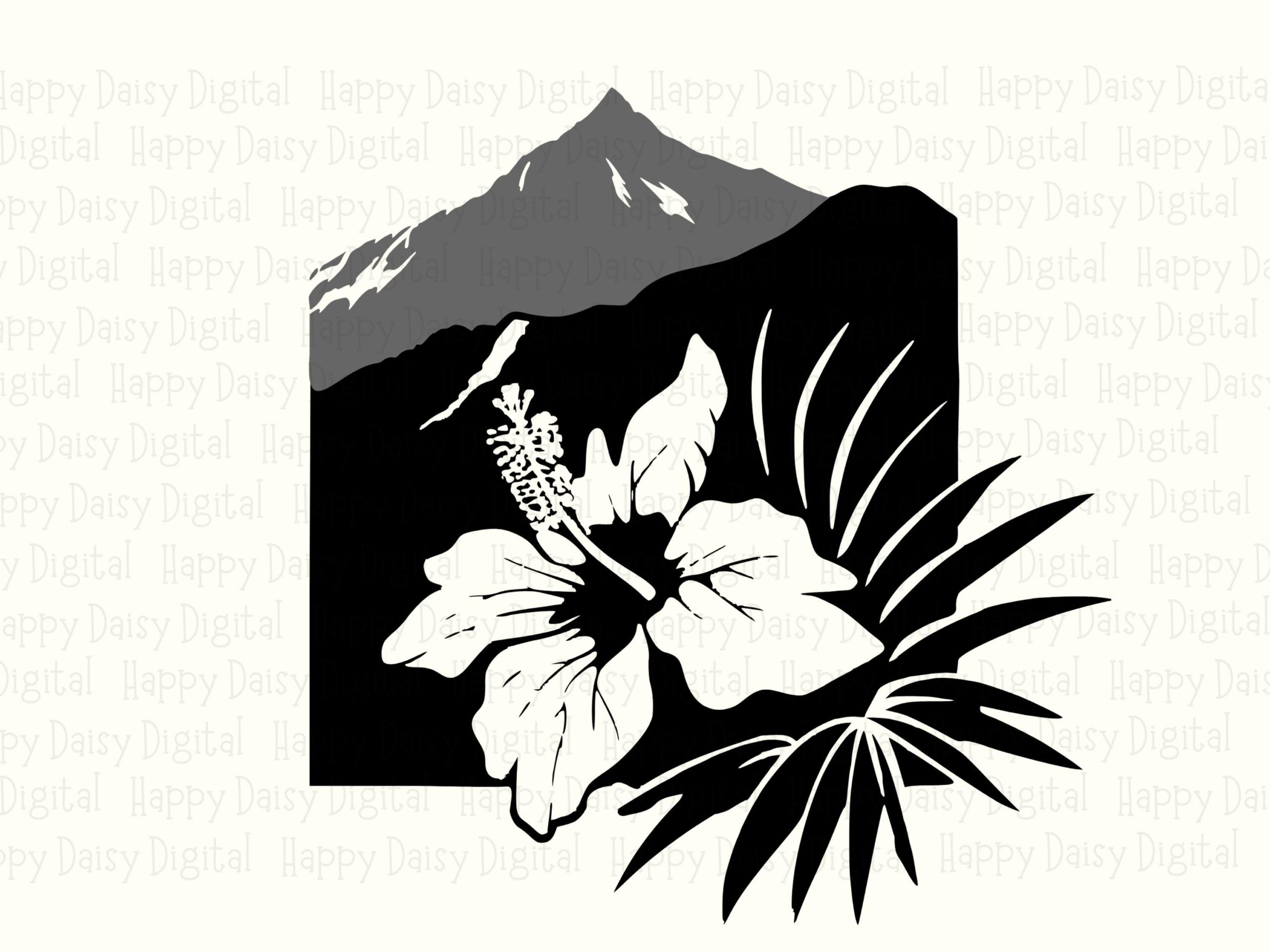 Tropical Bloom Scene PNG SVG | Sublimation Commercial Use POD - Image 2