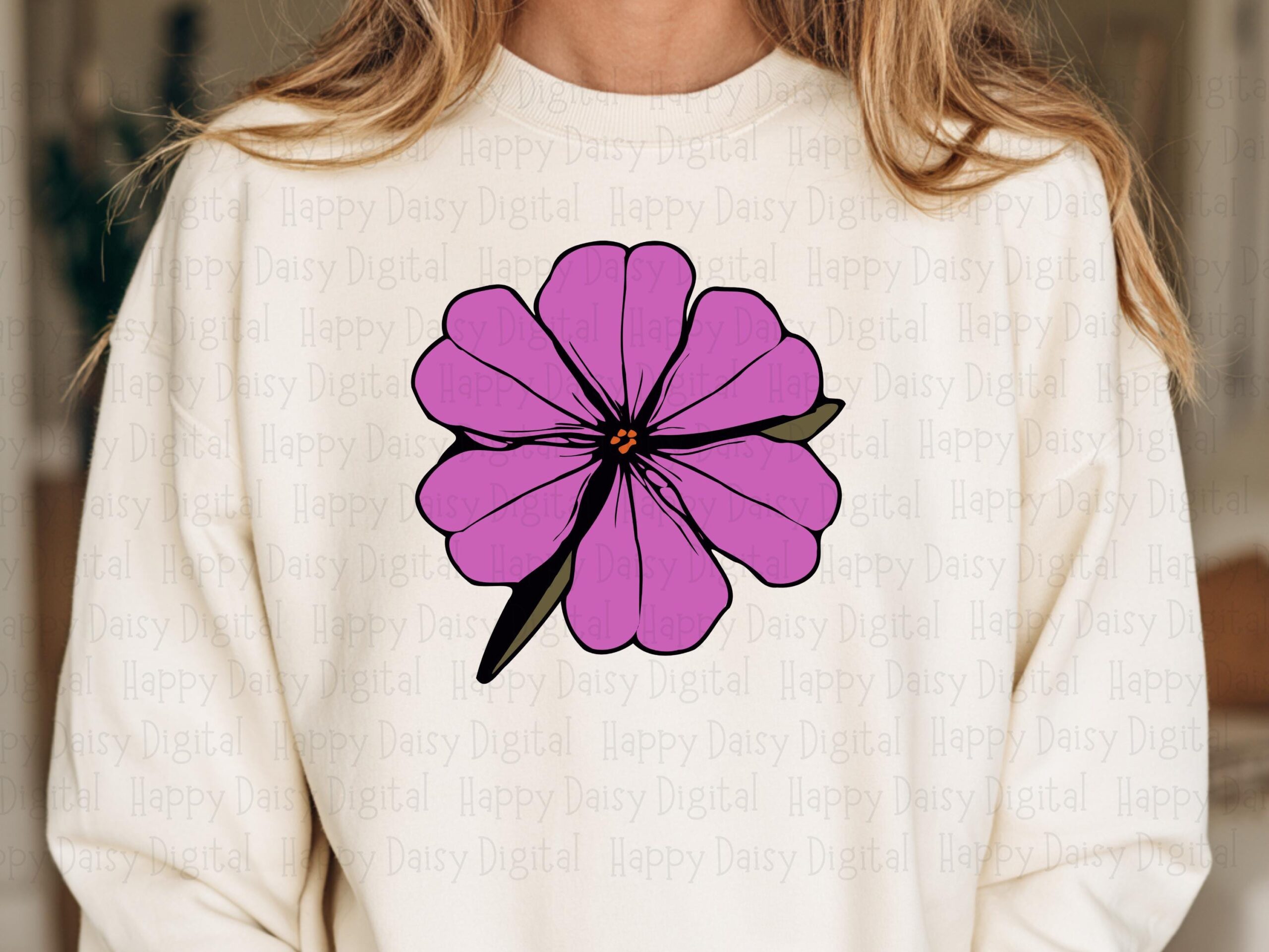 Purple Bloom Pop PNG SVG | Sublimation Commercial Use POD - Image 2