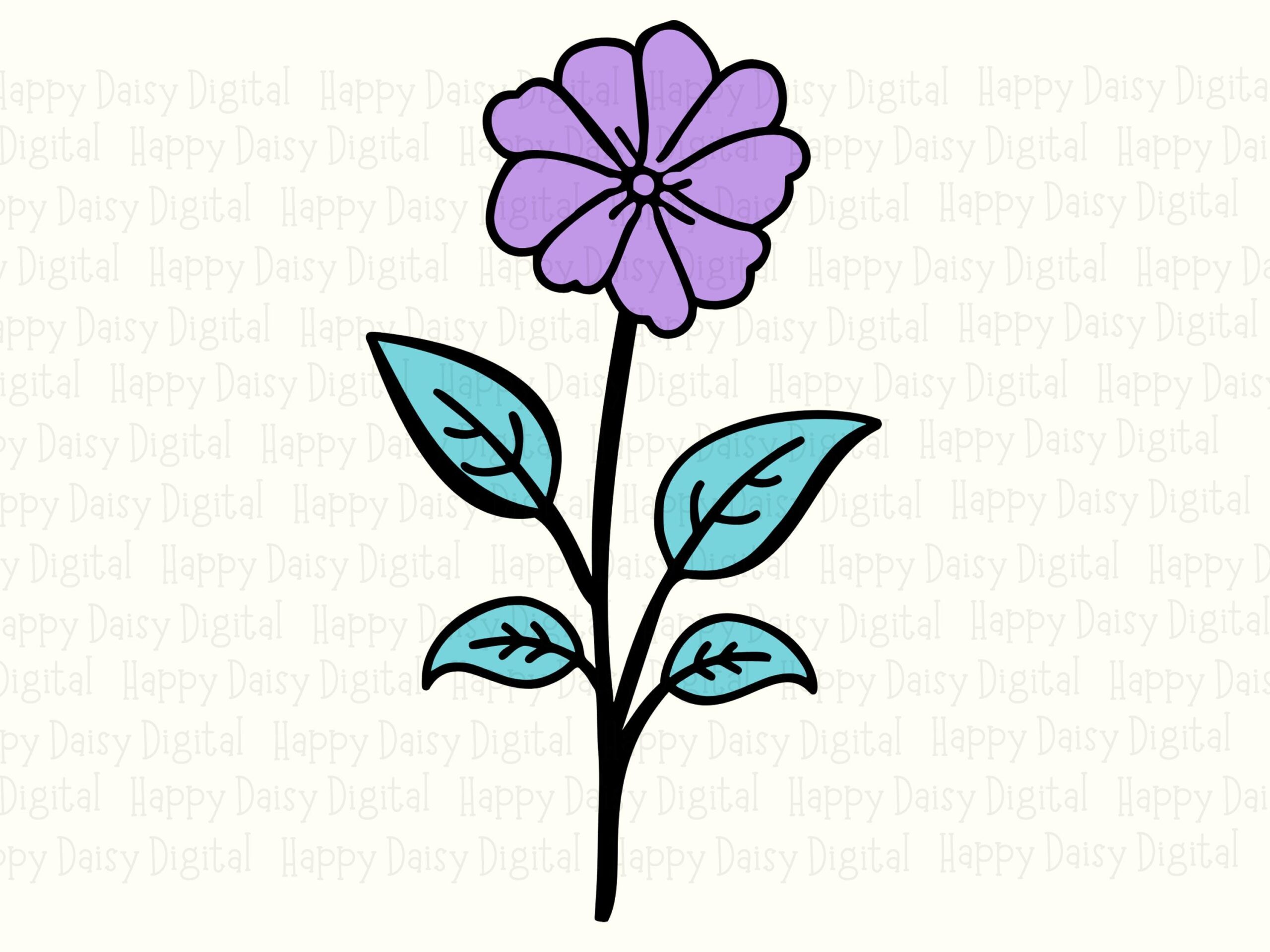 Purple Petal Bloom PNG SVG | Sublimation Commercial Use POD - Image 2