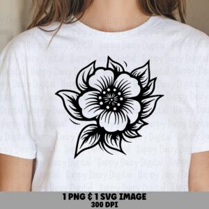 Tattoo Bloom PNG SVG | Sublimation Commercial Use POD