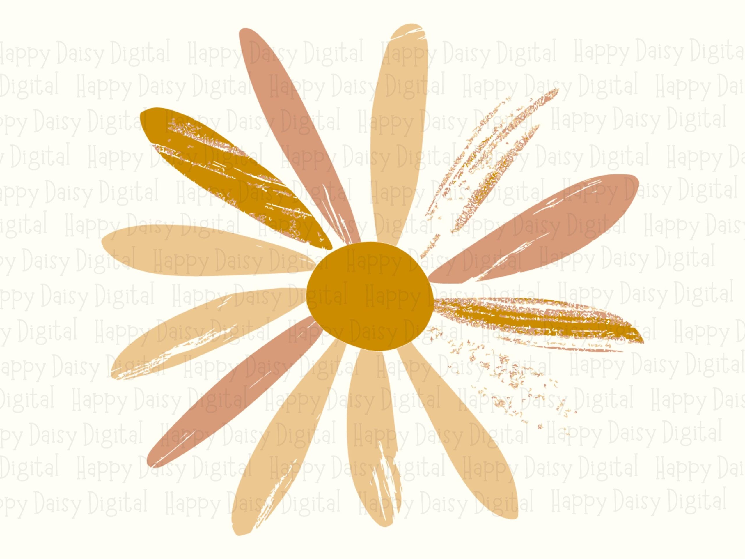 Boho Daisy Earth PNG SVG | Sublimation Commercial Use POD - Image 2