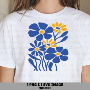 Matisse Wildflower PNG SVG | Sublimation Commercial Use POD