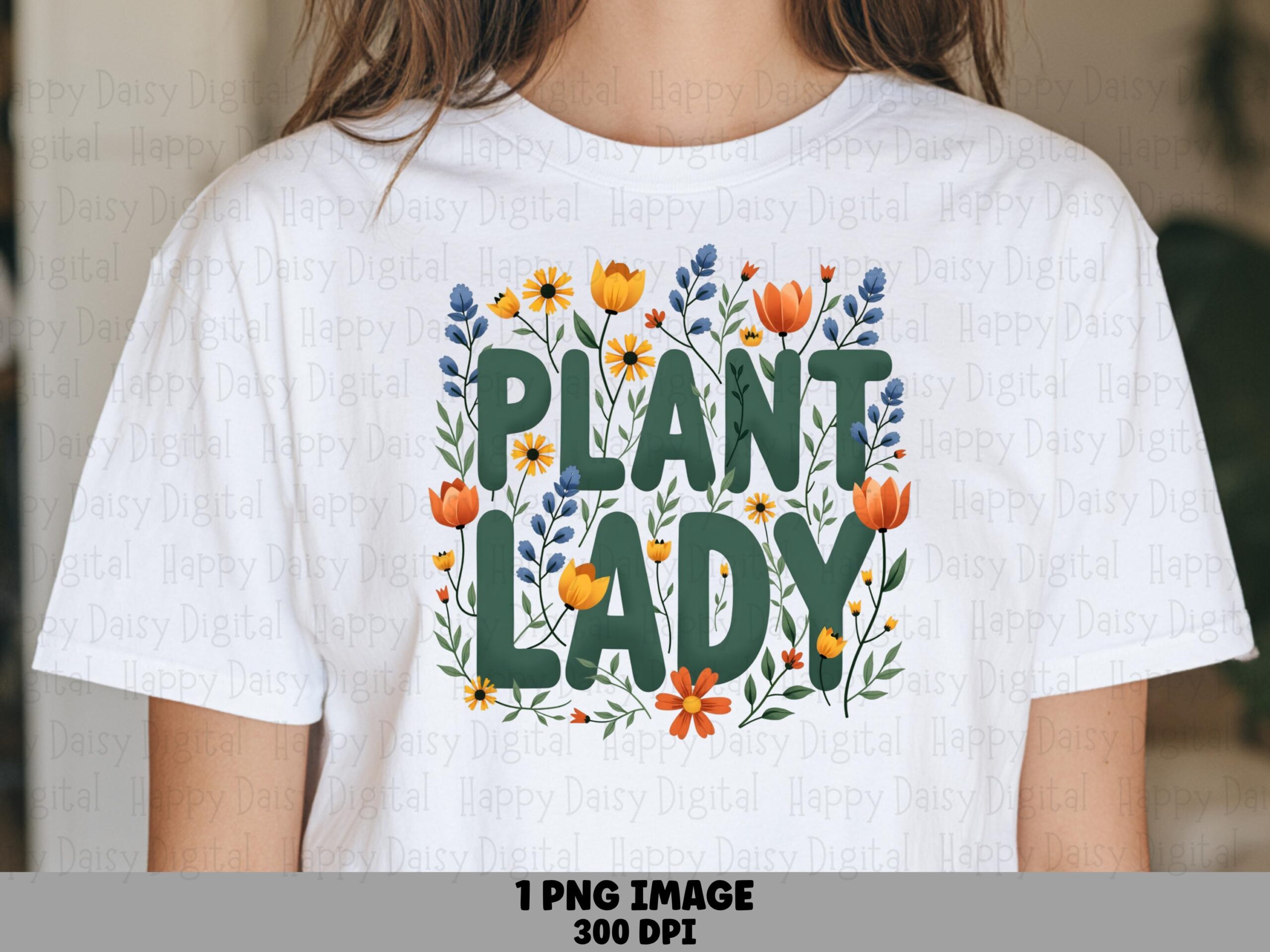 Plant Lady Bloom PNG | Sublimation Commercial Use POD