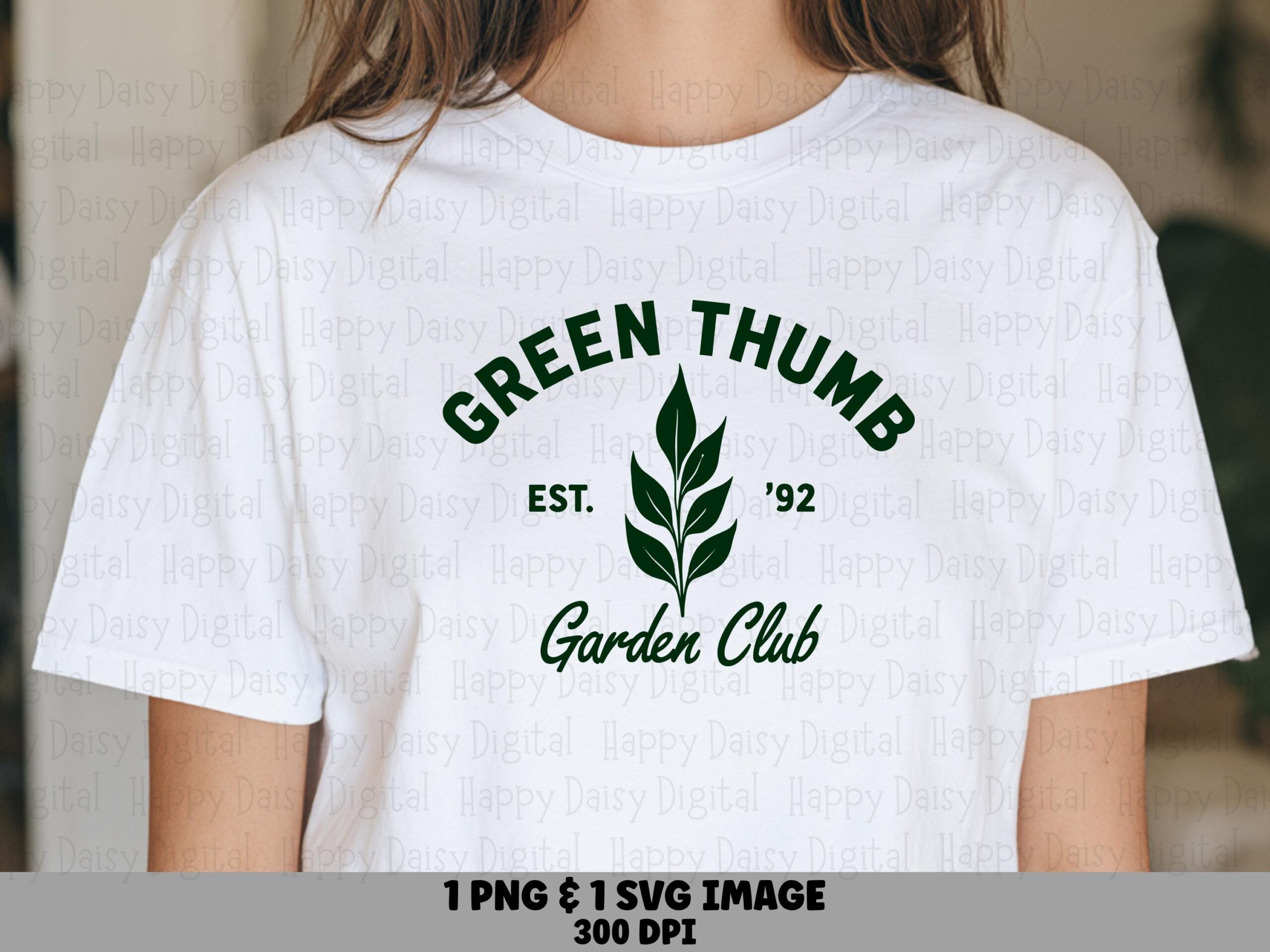 Green Thumb Garden Club PNG SVG | Sublimation Commercial Use POD