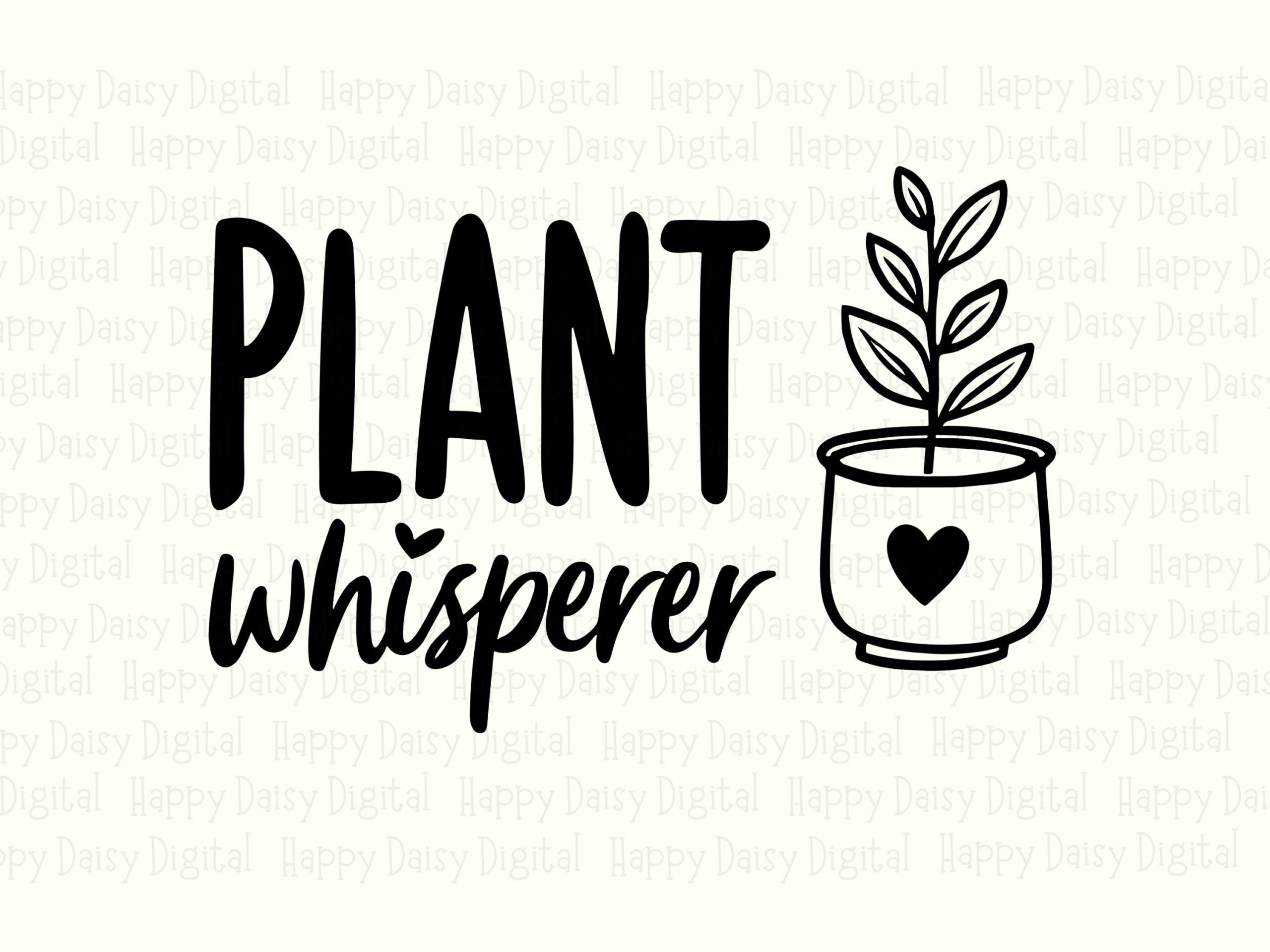 Plant Whisperer Heart Pot PNG SVG | Sublimation Commercial Use POD - Image 2