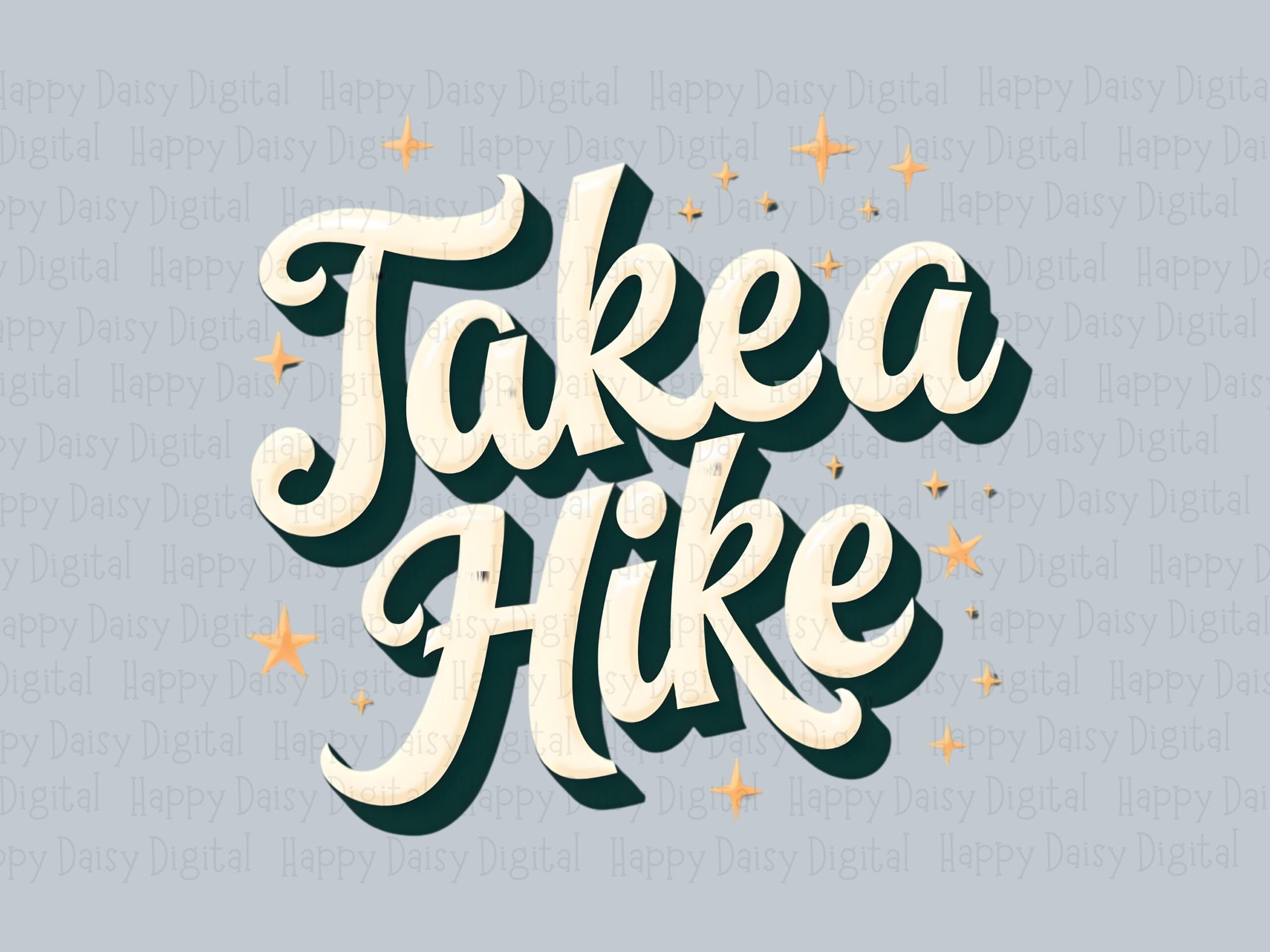 Take A Hike, Script Tee Graphic | Starry Hiking Quote PNG | Sublimation File, Commercial Use, 300 DPI - Image 2
