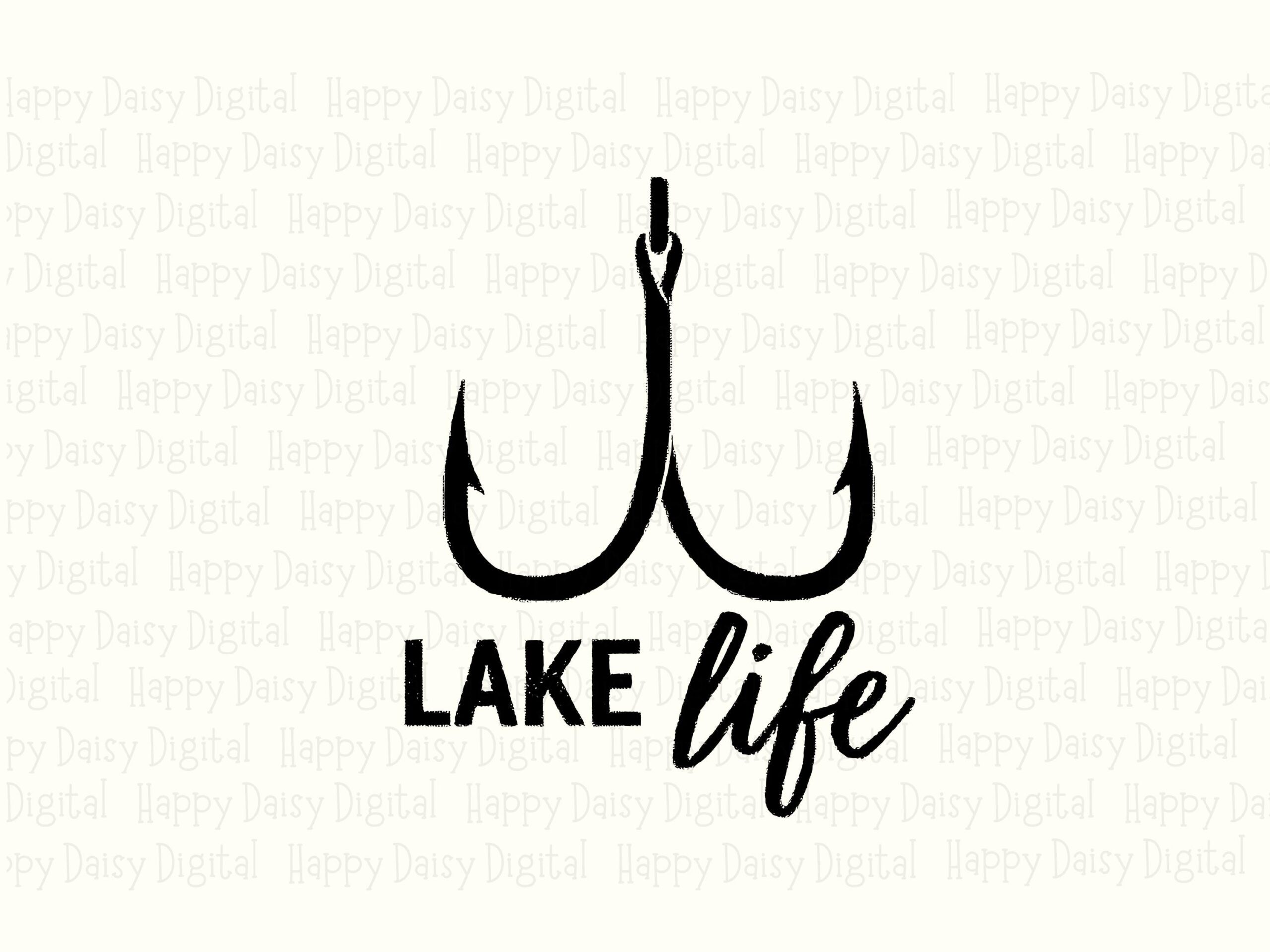 Lake Life Hooks PNG SVG | Sublimation Commercial Use POD - Image 2