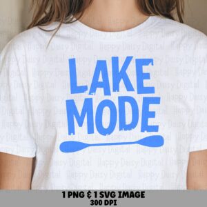 Lake Mode Paddle PNG SVG | Sublimation Commercial Use POD