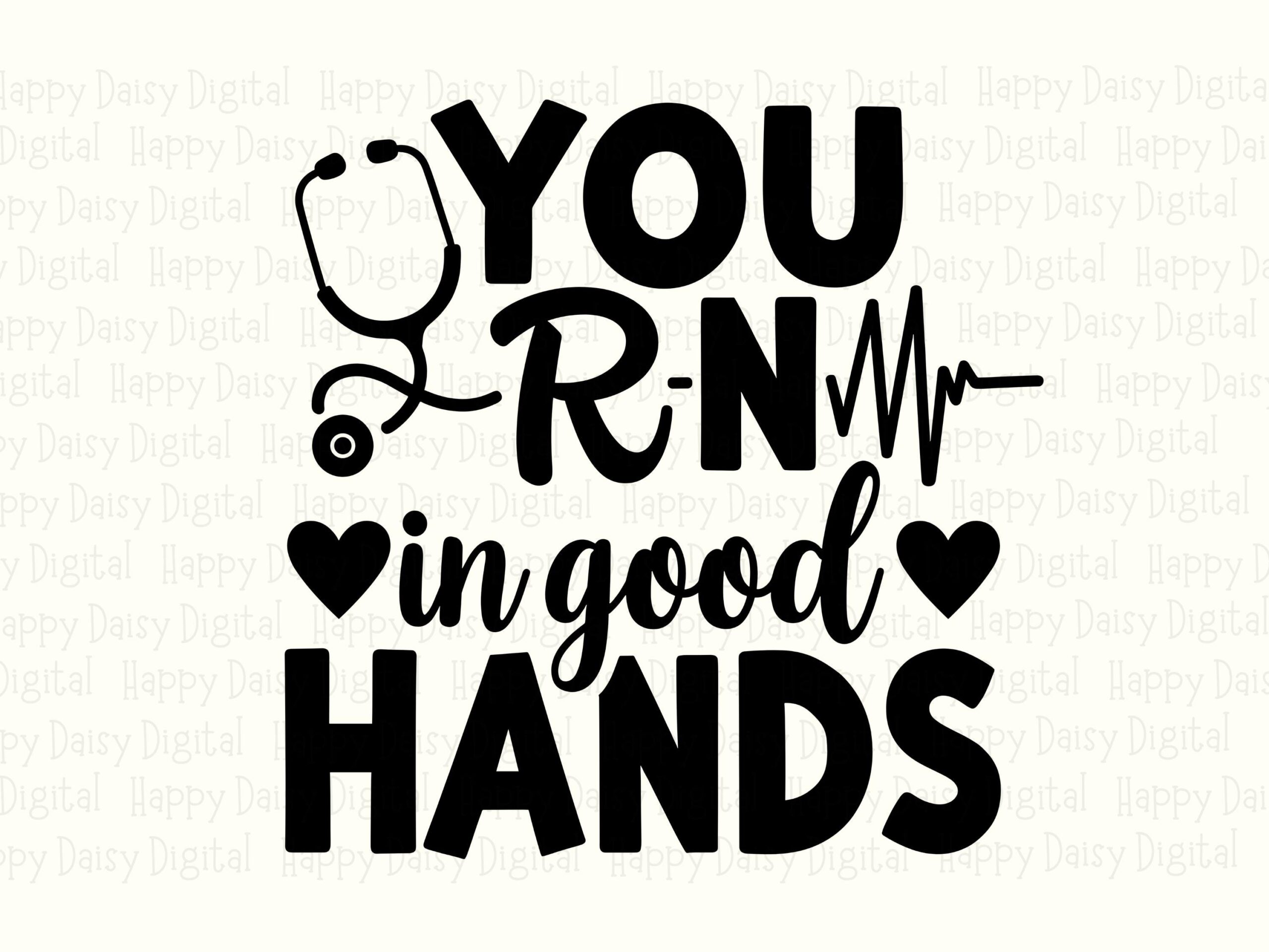 In Good Hands RN png SVG | Sublimation Commercial Use POD - Image 2