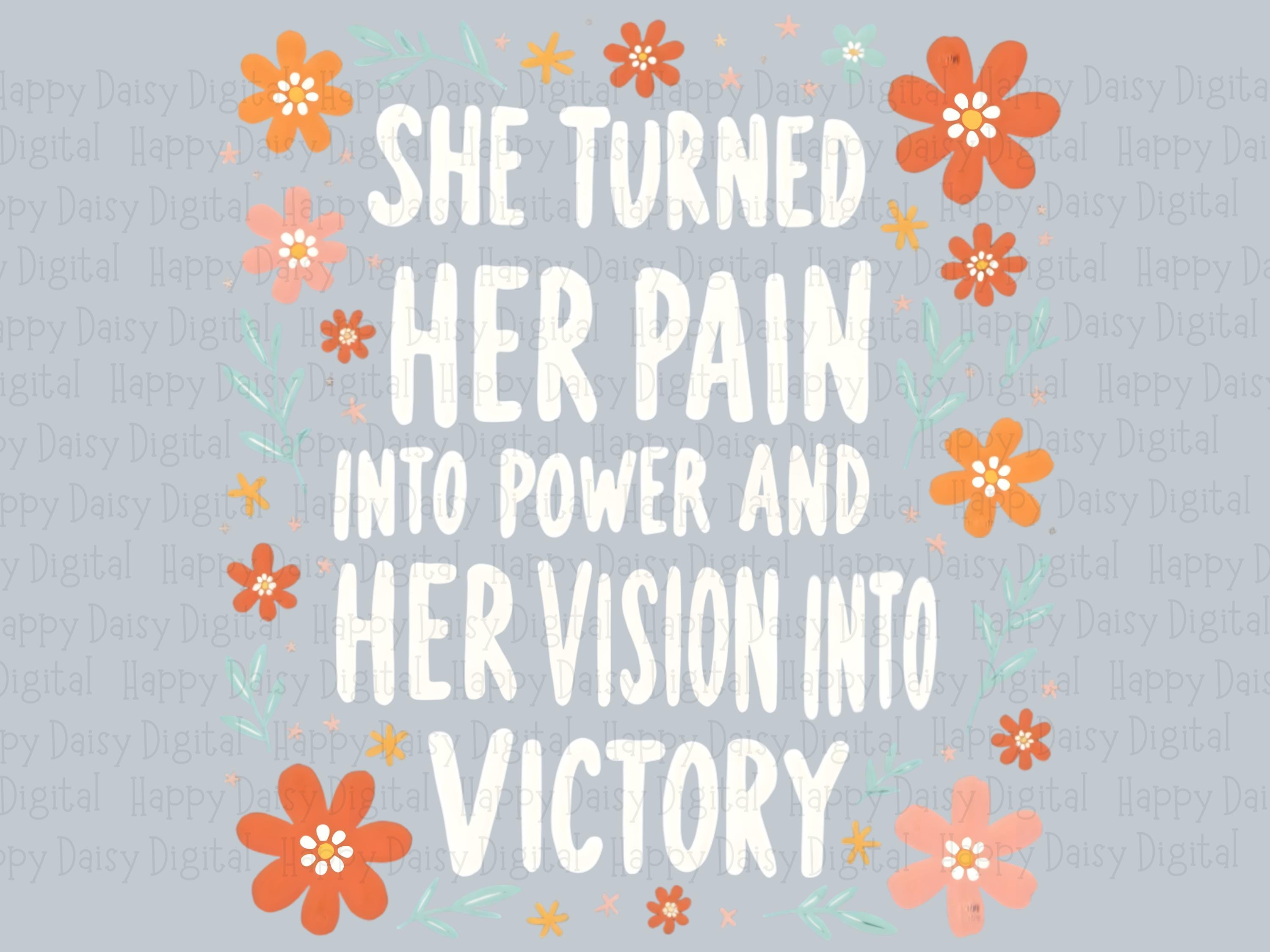 Pain Into Power PNG | Sublimation Commercial Use POD - Image 2