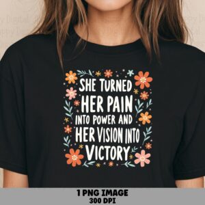 Pain Into Power PNG | Sublimation Commercial Use POD